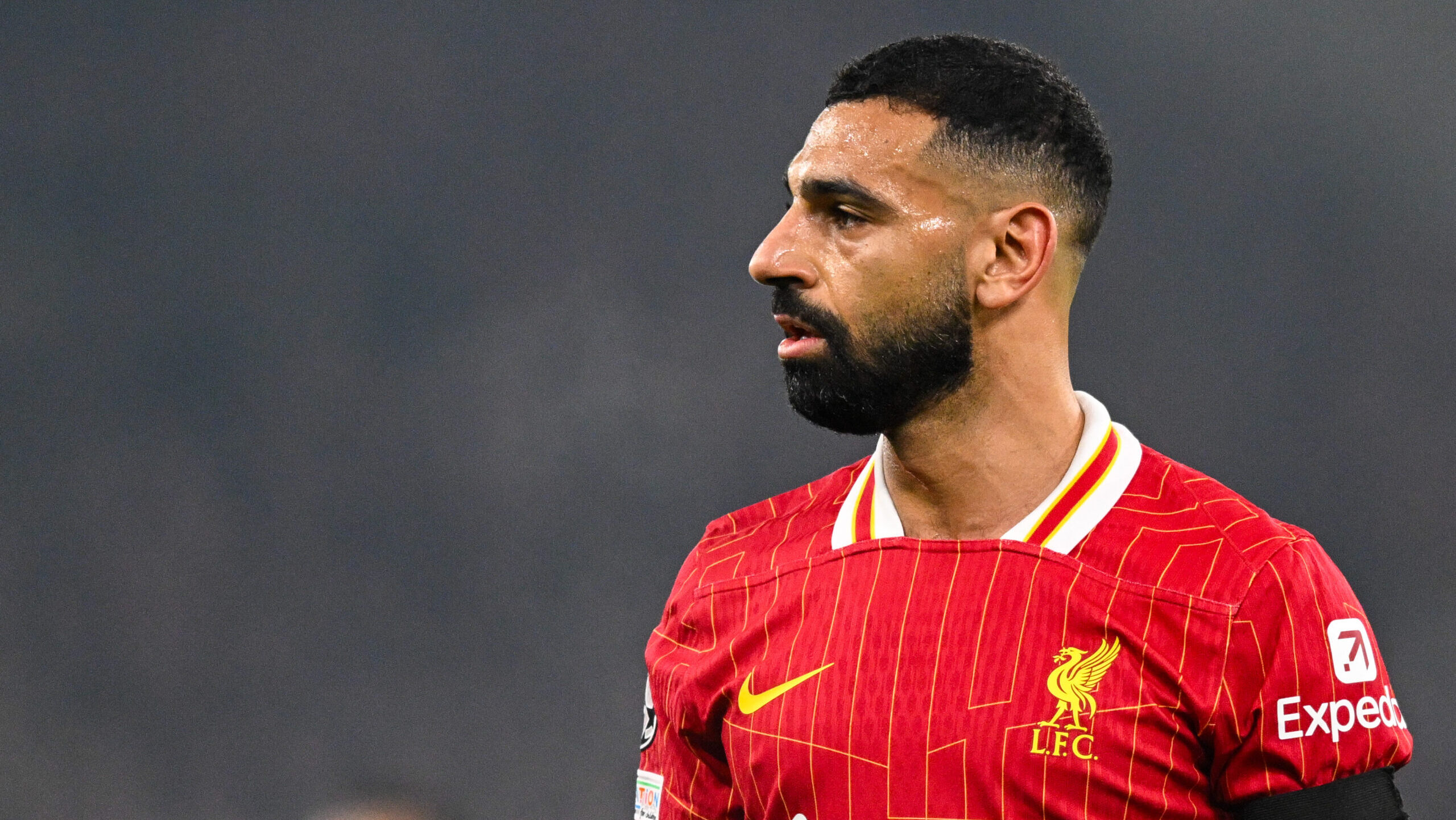 Mo Salah of Liverpool during the UEFA Champions League match at Anfield, Liverpool
Picture by Karl Vallantine/Focus Images Ltd 07712 695755
05/11/2024
2024.11.05 Liverpool
Pilka nozna liga mistrzow
FC Liverpool - Bayer Leverkusen
Foto Karl Vallantine/Focus Images/MB Media/PressFocus

!!! POLAND ONLY !!!