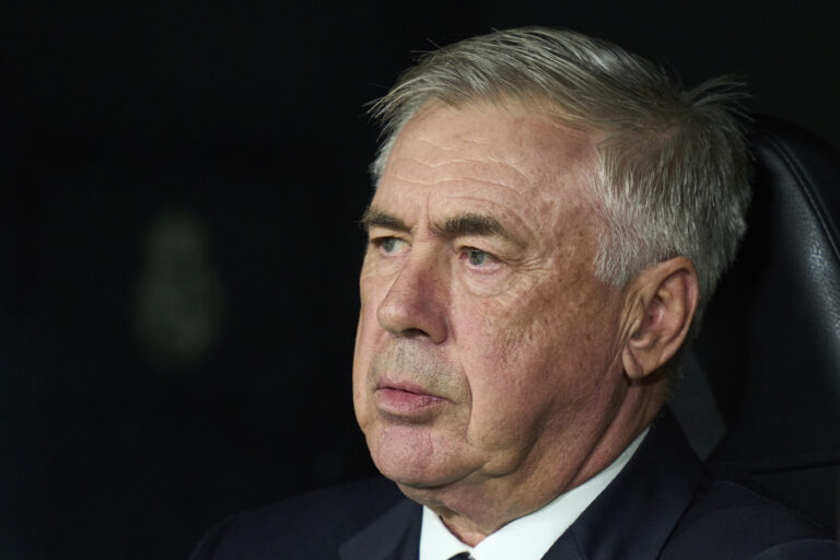 Real Madrid CF head coach Carlo Ancelotti during the UEFA Champions League match between Real Madrid and AC Milan played at Santiago Bernabeu Stadium on November 5, 2024 in Madrid, Spain. (Photo by Cesar Cebolla / PRESSINPHOTO)
2024.11.06 Madrid
pilka nozna liga mistrzow
Real Madryt -  AC Milan
Foto pressinphoto/SIPA USA/PressFocus

!!! POLAND ONLY !!!