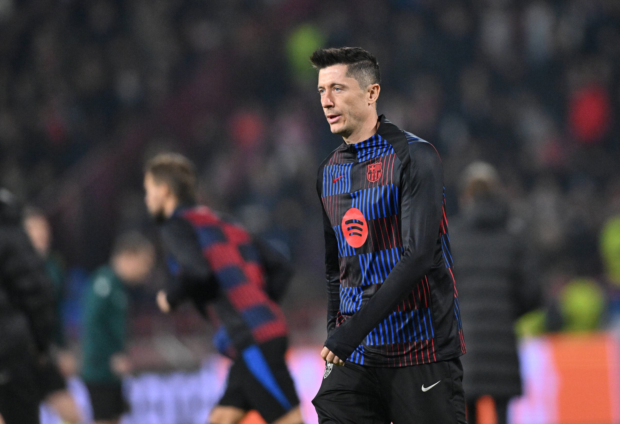 CRVENA ZVEZDA vs BARCELONA ROBERT LEWANDOWSKI, football player of Barcelona at the Champions League match against Crvena zvezda, at Stadium Rajko Mitic. Belgrade, 06.11.2024. photo: / MN Press photo FOOTBALL, UEFA, CHAMPIONS LEAGUE, BARCELONA, RED STAR, CRVENA ZVEZDA Belgrade Stadium Rajko Mitic Serbia Copyright: xMarkoxMetlasx/xMNxPressx
2024.11.06 Belgrad
pilka nozna liga mistrzow
Red Star Belgrad - FC Barcelona
Foto IMAGO/PressFocus

!!! POLAND ONLY !!!