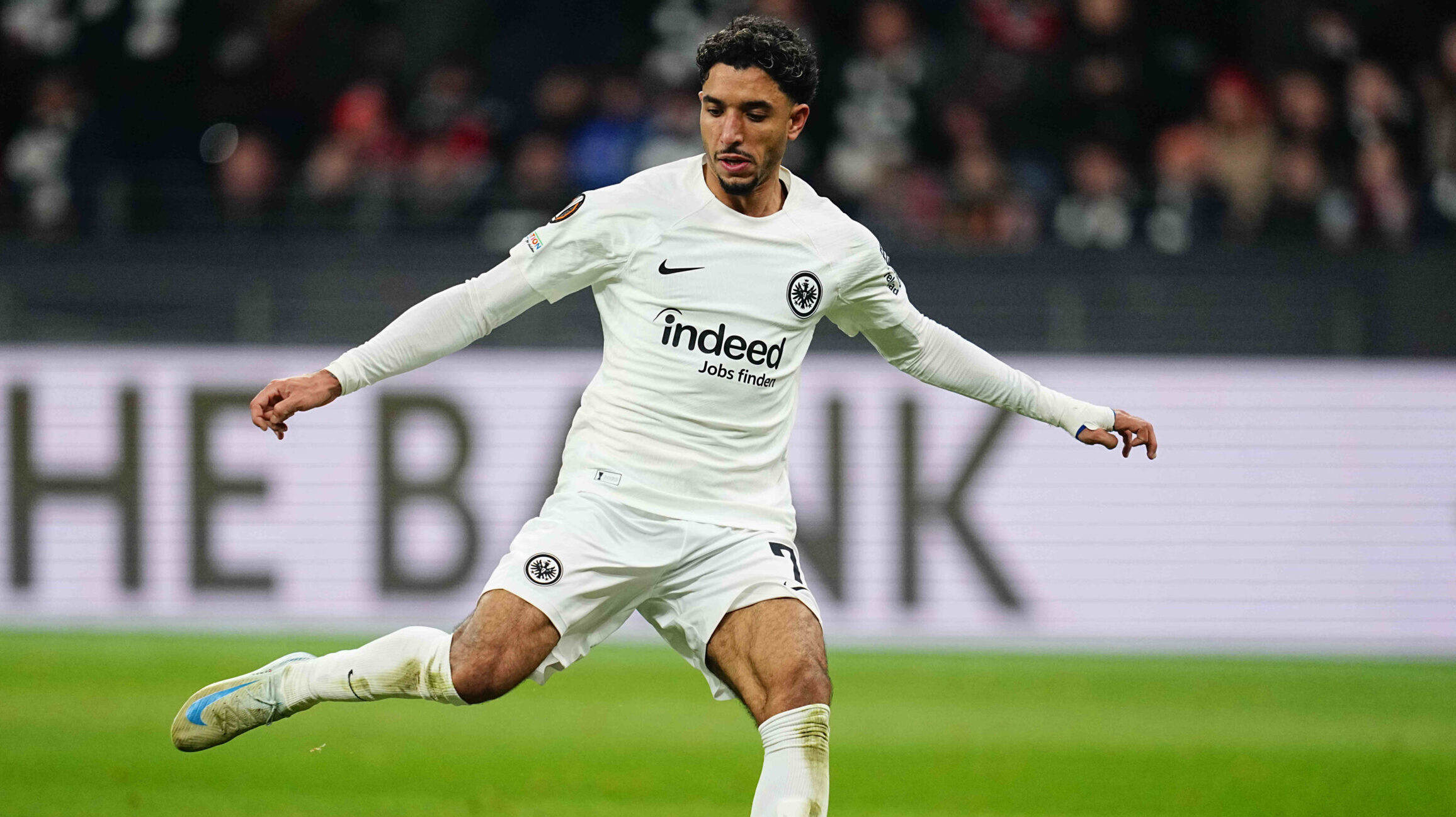 November 07 2024: Omar Marmoush of Eintracht Frankfurt  controls the ball during a Europa League Round 4 game, Eintracht Frankfurt versus SK Sla Prague, at Deutsche Bank Park, Frankfurt, Germany. Ulrik Pedersen/CSM/Sipa USA (Credit Image: © Ulrik Pedersen/Cal Sport Media/Sipa USA)
2024.11.07 Frankfurt
pilka nozna liga Europy
Eintracht Frankfurt - SK Slavia Praga
Foto Ulrik Pedersen/Cal Sport Media/SIPA USA/PressFocus

!!! POLAND ONLY !!!