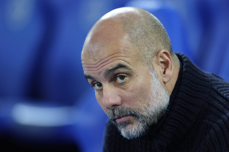 Brighton and Hove, England, 9th November 2024. Pep Guardiola, head coach of Manchester City before the Premier League match at the AMEX Stadium, Brighton and Hove. Picture credit should read: PaunTerry / Sportimage EDITORIAnUSE ONLY. No use with unauthorised audio, video, data, fixture lists, club/league logos or live services. Online in-match use limited to 120 images, no video emulation. No use in betting, games or single club/league/player publications. SPI-3444-0002
2024.11.09 
pilka nozna
liga angielska
Foto IMAGO/PressFocus

!!! POLAND ONLY !!!