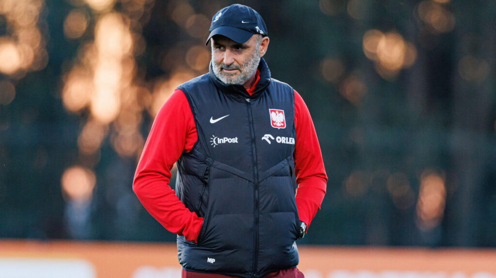 Michal Probierz (Poland) seen during the First training day of Polish National team camp before game against Portugal at Estadio de Sao Miguel. (Photo by Maciej Rogowski / SOPA Images/Sipa USA)
2024.11.11 Gondomar
pilka nozna liga narodow reprezentacja Polski
Zgrupowanie reprezentacji Polski w Portugalii
Foto Maciej Rogowski/SOPA Images/SIPA USA/PressFocus

!!! POLAND ONLY !!!