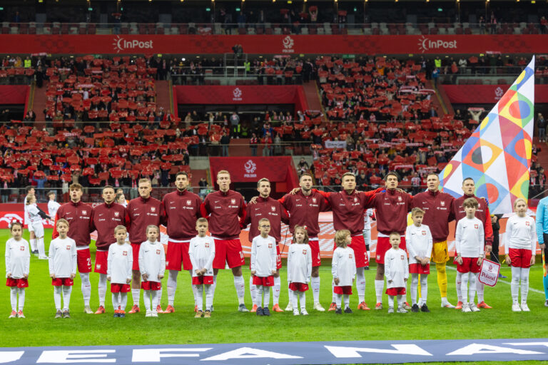 2024.11.18 Warszawa
pilka nozna UEFA Liga Narodow
Polska - Szkocja
N/z Reprezentacja Polski, Lukasz Skorupski, Kamil Piatkowski, Sebastian Walukiewicz, Jakub Kiwior, Jakub Kaminski, Sebastian Szymanski, Jakub Moder, Piotr Zielinski, Nicola Zalewski, Adam Buksa, Karol Swiderski
Foto Marcin Karczewski / PressFocus

2024.11.18 Warsaw
Football - UEFA Nations League
Poland - Scotland
Reprezentacja Polski, Lukasz Skorupski, Kamil Piatkowski, Sebastian Walukiewicz, Jakub Kiwior, Jakub Kaminski, Sebastian Szymanski, Jakub Moder, Piotr Zielinski, Nicola Zalewski, Adam Buksa, Karol Swiderski
Credit: Marcin Karczewski / PressFocus