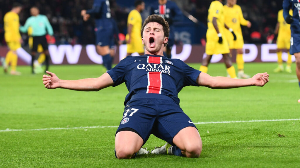 87 Joao NEVES (psg) during the Ligue 1 McDonald&#039;s match between PSG and Toulouse at Parc des Princes on November 22, 2024 in Paris, France. (Photo by Philippe Lecoeur/FEP/Icon Sport/Sipa USA)
2024.11.22 Paryz
pilka nozna liga francuska
Paris Saint-Germain - Toulouse FC
Foto Philippe Lecoeur/FEP/Icon Sport/SIPA USA/PressFocus

!!! POLAND ONLY !!!