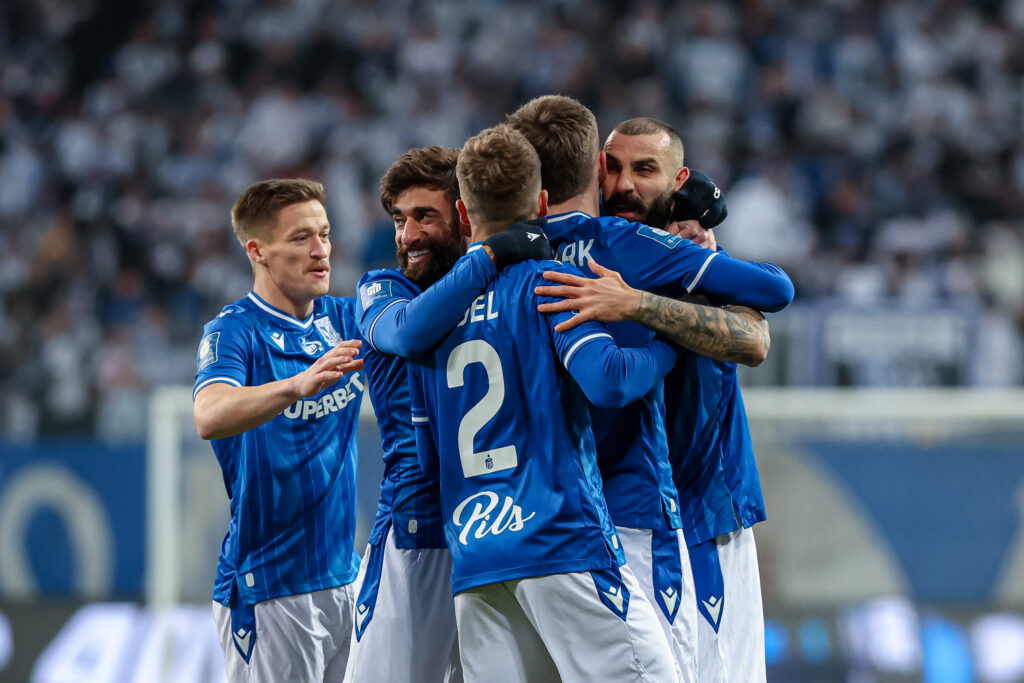 2024.10.23 Poznan
Pilka nozna Ekstraklasa sezon 2024/2025
Lech Poznan - GKS Katowice
N/z Ali Gholizadeh Mikael Ishak Patrik Walemark gol radosc bramka Radoslaw Murawski Joel Pereira
Foto Pawel Jaskolka / PressFocus

2024.10.23 Poznan
Football Polish Ekstraklasa season 2024/2025
Lech Poznan - GKS Katowice
Credit: Pawel Jaskolka / PressFocus