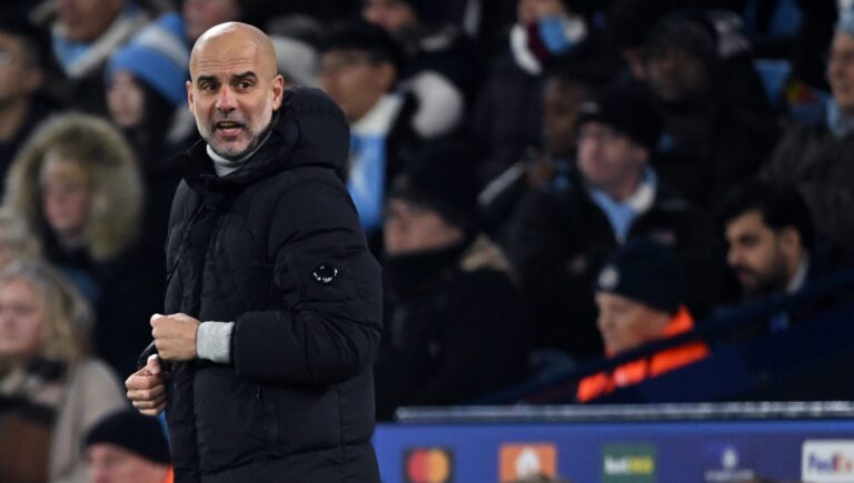 11/26/2024 - MANCHESTER - Manchester City FC coach Josep Guardiola during the UEFA Champions league match between Manchester City FC and Feyenoord at Etihad Stadium on Nov. 26, 2024 in Manchester, England. ANP | Hollandse Hoogte | GERRIT VAN KEULEN /ANP/Sipa USA
2024.11.26 Manchester
pilka nozna Liga Mistrzow
Manchester City - Feyenoord Rotterdam
Foto ANP/SIPA USA/PressFocus

!!! POLAND ONLY !!!