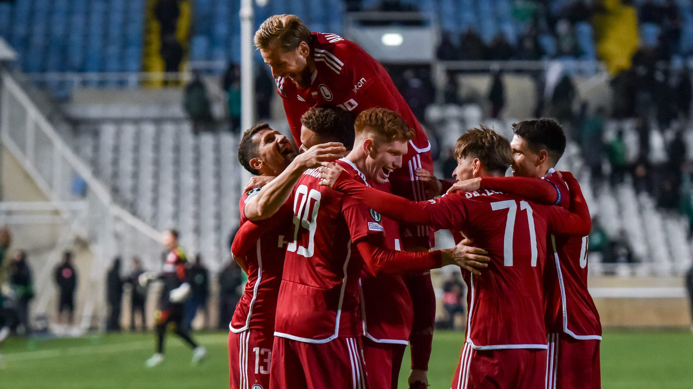 2024.11.28 Nikozja Cypr
pilka nozna Liga Konferencji UEFA
Omonia Nikozja - Legia Warszawa
N/z Pawel Wszolek Rafal Augustyniak Jordan Majchrzak Mateusz Szczepaniak Bartosz Kapustka
Foto Wojciech Dobrzynski / Legionisci.com / PressFocus

2024.11.28 Nicosia Lefkosia Cyprus
football UEFA Conference League
FC Omonia Nicosia - Legia Warsaw

Credit: Wojciech Dobrzynski / Legionisci.com / PressFocus