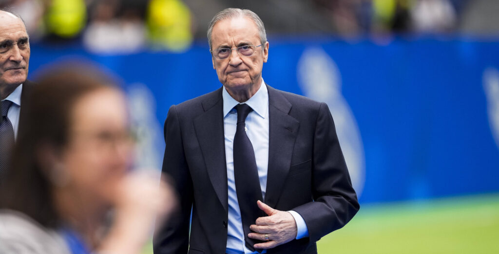 Florentino Perez, president of Real Madrid, seen during the presentation of Endrick Felipe at Estadio Santiago Bernabeu on July 27, 2024 in Madrid, Spain. Copyright: xAlbertoxGardin/IPAxSportx/xipa-ax/xx IPA_48317261 IPA_Agency_IPA48317261,Image: 893164773, License: Rights-managed, Restrictions: PUBLICATIONxNOTxINxITA, Model Release: no, Credit line: Alberto Gardin/IPA Sport / ipa-a / imago sport / Forum