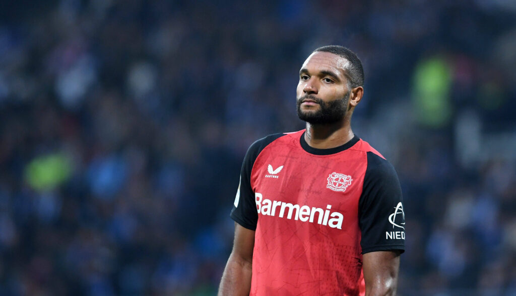 Jonathan Tah Bayer 04 Leverkusen schaut waehrend des Spiels der 1. Bundesliga zwischen VfL Bochum 1848 und Bayer 04 Leverkusen, Vonovia Ruhrstadion am 09. November 2024 in Bochum, Deutschland. Foto von Jonathan Tah Bayer 04 Leverkusen looks on during the Bundesliga match between VfL Bochum 1848 and Bayer 04 Leverkusen at Vonovia Ruhrstadion on November 9, 2024 in Bochum, Germany. Photo by DFL regulations prohibit any use of photographs as image sequences and/or quasi-video. not used in POL / SRB / CRO / FRA / GBR / NED / ITA / USA Defodi-521_BOCLEV20241109_079 Defodi-521 not used in POL / SRB / CRO / FRA / GBR / NED / ITA / USA DFL regulations prohibit any use of photographs as image sequences and/or quasi-video.,Image: 932839773, License: Rights-managed, Restrictions: , Model Release: no, Credit line: Ralf Treese/DeFodi Images / imago sport / Forum