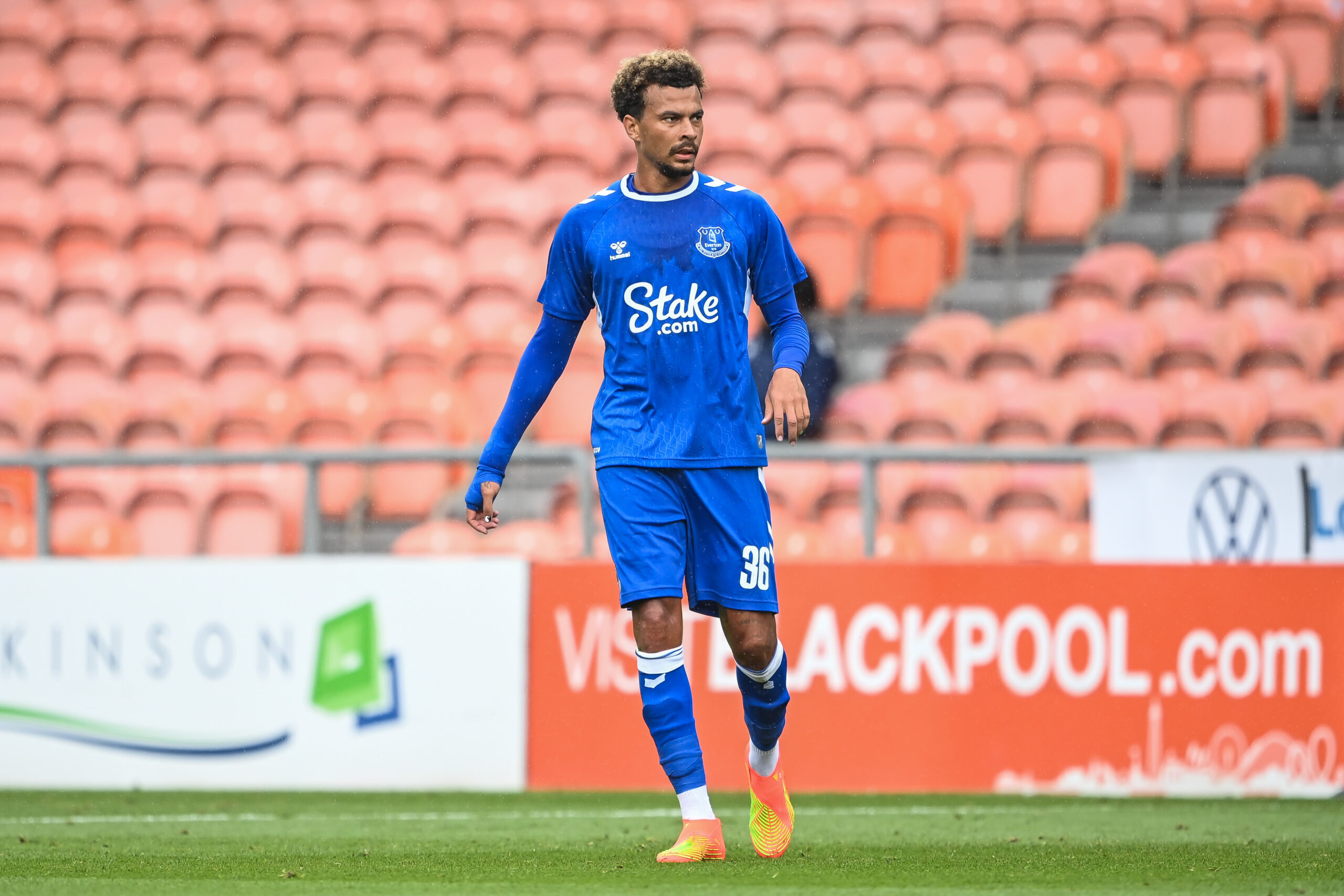 Dele Alli #36 of Everton during the game in ,  on 7/24/2022. (Photo by Craig Thomas/News Images/Sipa USA)
2022.07.24 
pilka nozna - sparing
Blackpool v Everton
Foto Craig Thomas/News Images/SIPA USA/PressFocus

!!! POLAND ONLY !!!