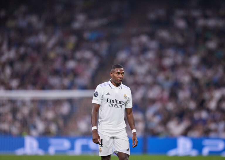 David Alaba of Real Madrid during the UEFA Champions League match between Real Madrid and Shakhtar Donetsk, Group F, played at Santiago Bernabeu Stadium on Oct 5, 2022 in Madrid, Spain. (Photo by Ruben Albarran / pressinphoto / Sipa USA))
2022.10.05 Madryt
pilka nozna liga mistrzow
Real Madryt - Szachtar Donieck 
Foto pressinphoto/SIPA USA/PressFocus

!!! POLAND ONLY !!!