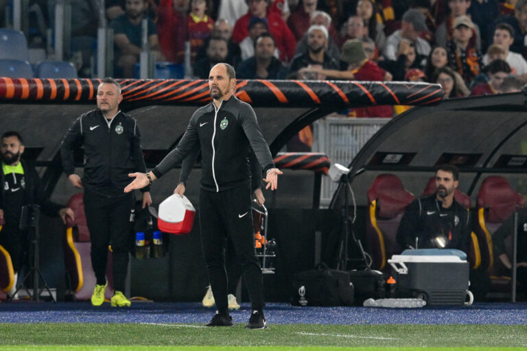 Ante Simundza coach of Ludogorets  during Uefa Europa League 2022 2023  Match, Olimpico Stadium, Roma v Ludogorets 3 November 2022
(Photo by AllShotLive/Sipa USA)
2022.11.03 Rzym
pilka nozna liga europy
AS Roma - Ludogorets
Foto AllShotLive/SIPA USA/PressFocus

!!! POLAND ONLY !!!