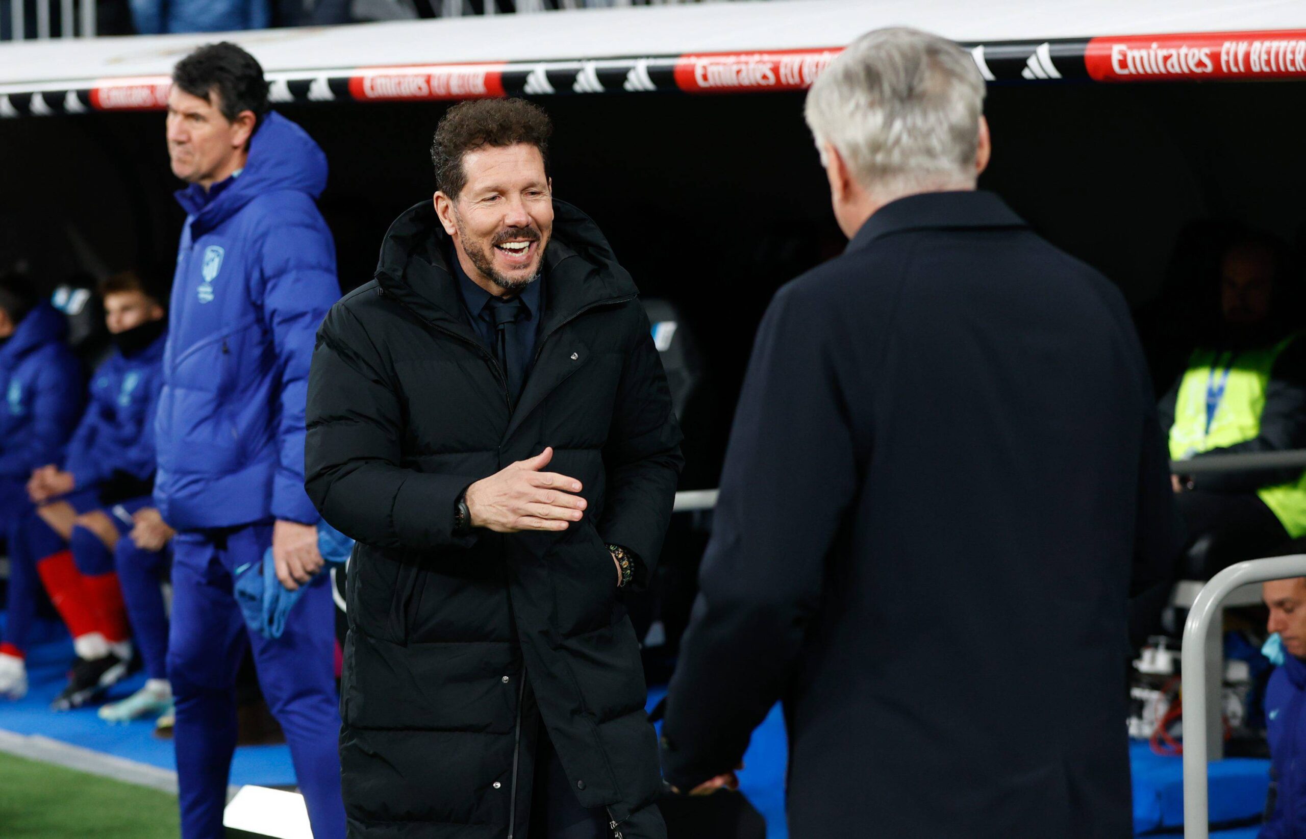 26th January 2023; Santiago Bernabeu Stadium,  Madrid, Spain, Spanish Copa del Rey Football, Real Madrid versus Atletico de Madrid; Simeone and Ancelotti
(Photo by Cordon Press/Sipa USA)
2023.01.26 Madrid
pilka nozna puchar krola
Real Madryt - Atletico Madryt
Foto Cordon Press/SIPA USA/PressFocus

!!! POLAND ONLY !!!