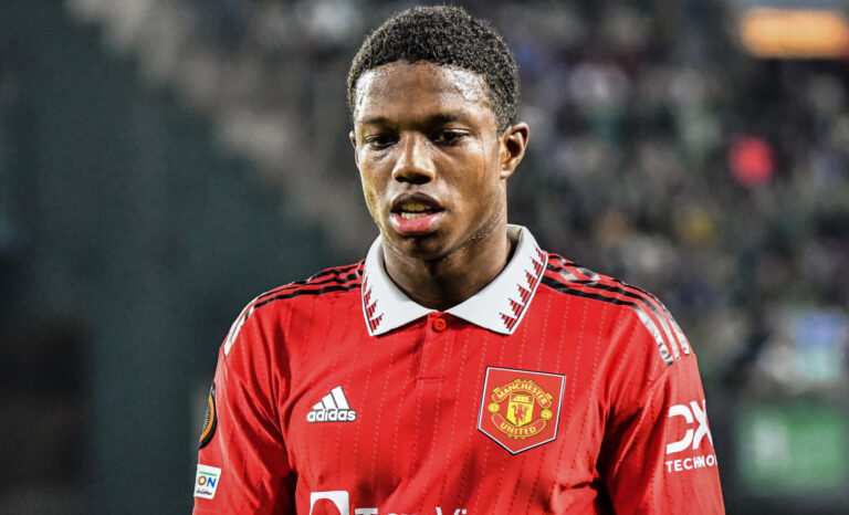 Tyrell Malacia during the UEFA Europa League Round of 16, 2nd Leg Real Betis vs Manchester United at Benito Villamarn Stadium, Seville, Spain, 16th March 2023

(Photo by Samuel Carreno/News Images) in ,  on 3/16/2023. (Photo by Samuel Carreno/News Images/Sipa USA)
2023.03.16 Sewilla
pilka nozna liga europy
Real Betis - Manchester United
Foto Samuel Carreno/News Images/SIPA USA/PressFocus

!!! POLAND ONLY !!!