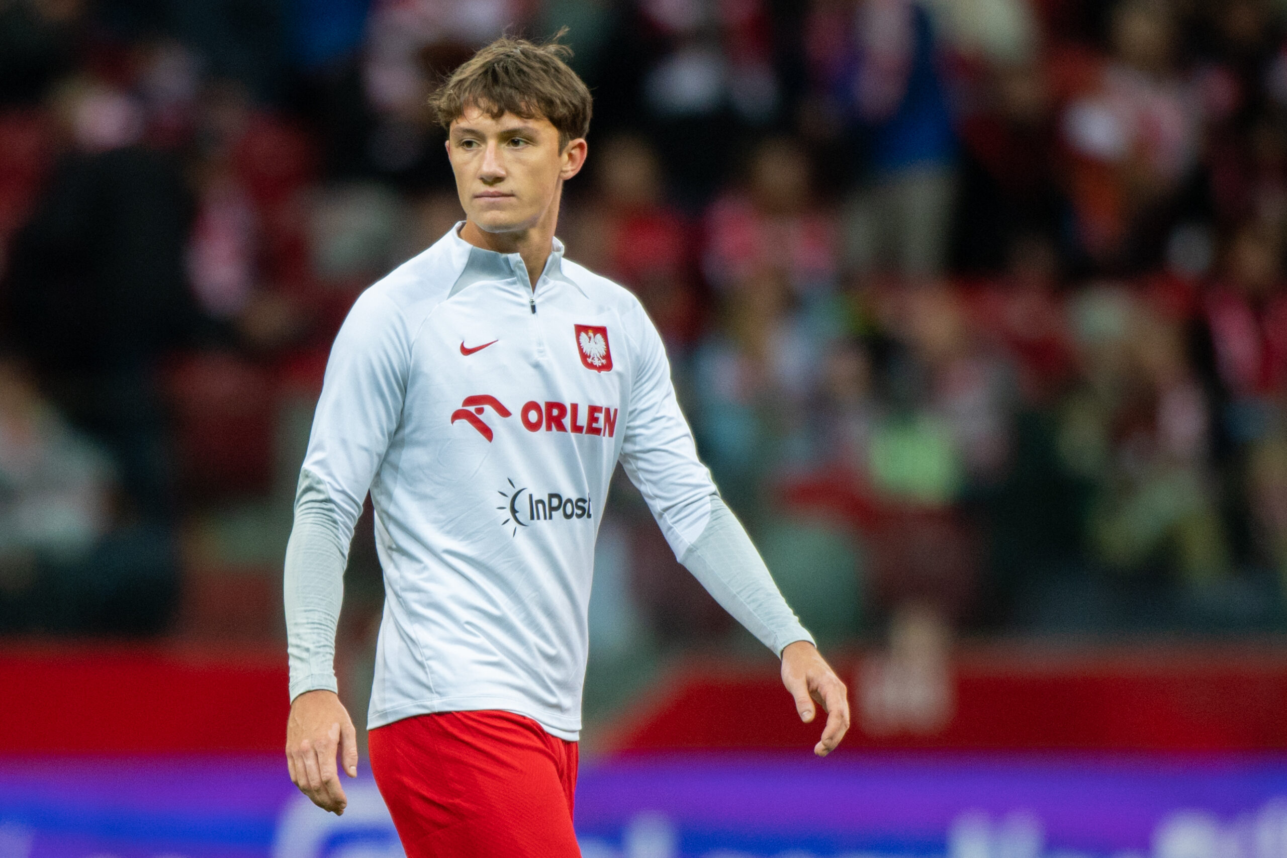 Patryk Peda of Poland during the UEFA European Championship 2024 Qualifying Round Group E match between Poland and Moldova at PGE National Stadium in Warsaw, Poland on October 15, 2023 (Photo by Andrew SURMA/ SIPA USA).
2023.10.15 Warszawa
pilka nozna , kwalifikacje do Mistrzostw Europy
Polska - Moldawia
Foto Andrew Surma/SIPA USA/PressFocus

!!! POLAND ONLY !!!