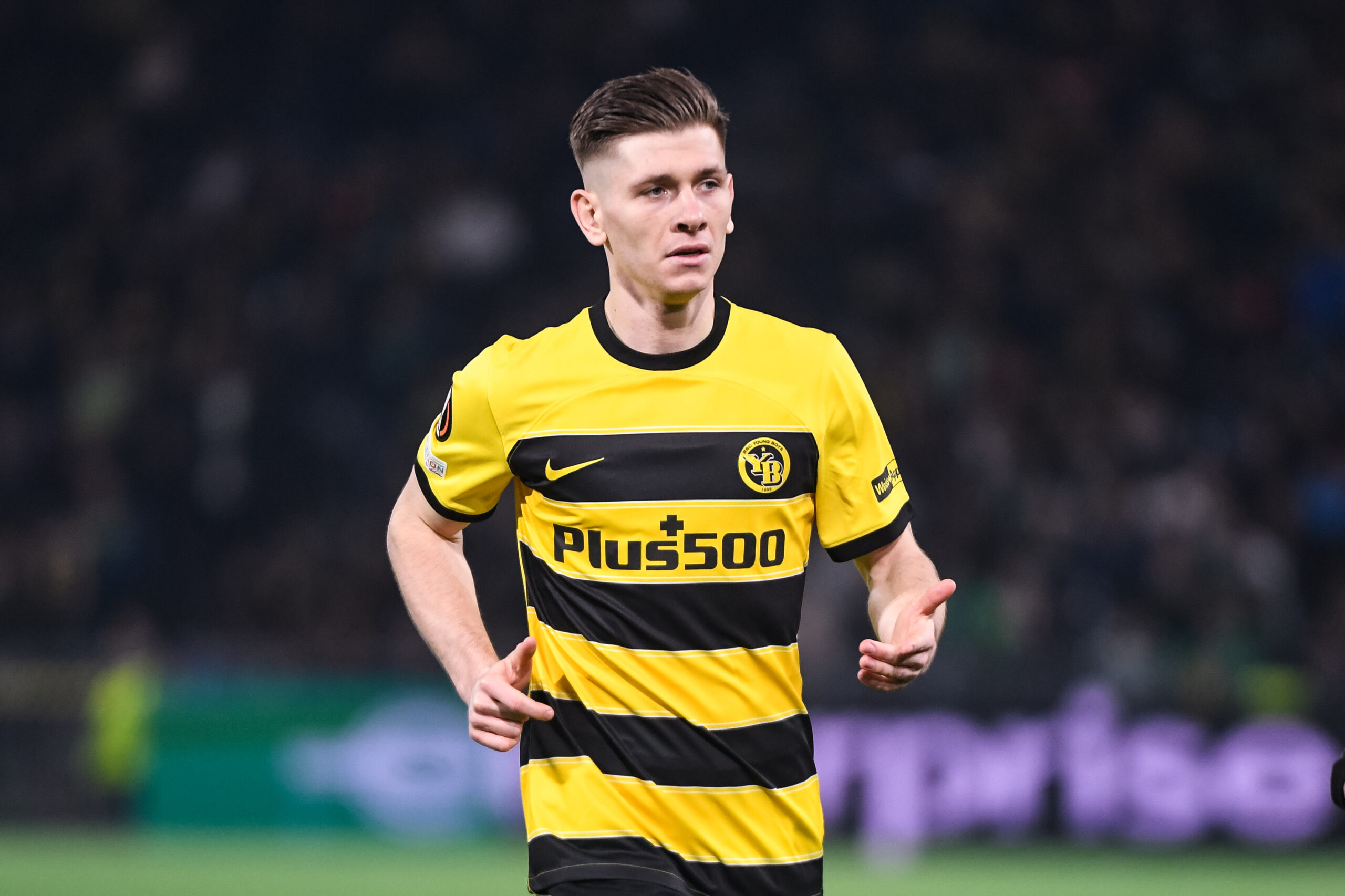 BERN, SWITZERLAND - FEBRUARY 15: Lukasz Lakomy of BSC Young Boys during the UEFA Europa League 2023/24 round of 16 first leg match between BSC Young Boys and Sporting CP at Stadion Wankdorf on February 15, 2024 in Bern, Switzerland.  (Photo by Manuel Winterberger/Just Pictures/Sipa USA)
2024.02.15 Berno
pilka nozna liga Europy
BSC Young Boys Berno - Sporting Lizbona
Foto Manuel Winterberger/Just Pictures/SIPA USA/PressFocus

!!! POLAND ONLY !!!