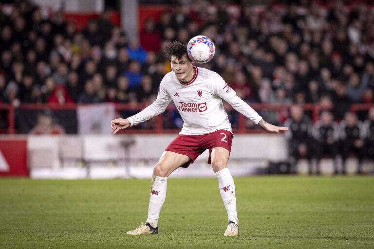 Nottingham, England, Feb 28th 2024: Victor Lindelof of Man Utd during the FA Cup 5th round football match between Nottingham Forest and Manchester United at the City Ground in Nottingham, England. United won 1-0 with a goal by Casemiro  (Richard Callis/SPP) (Photo by Richard Callis/SPP/Sipa USA)
2024.02.29 Nottingham
pilka nozna puchar anglii
Nottingham Forest - Manchester United
Foto SPP/SIPA USA/PressFocus

!!! POLAND ONLY !!!