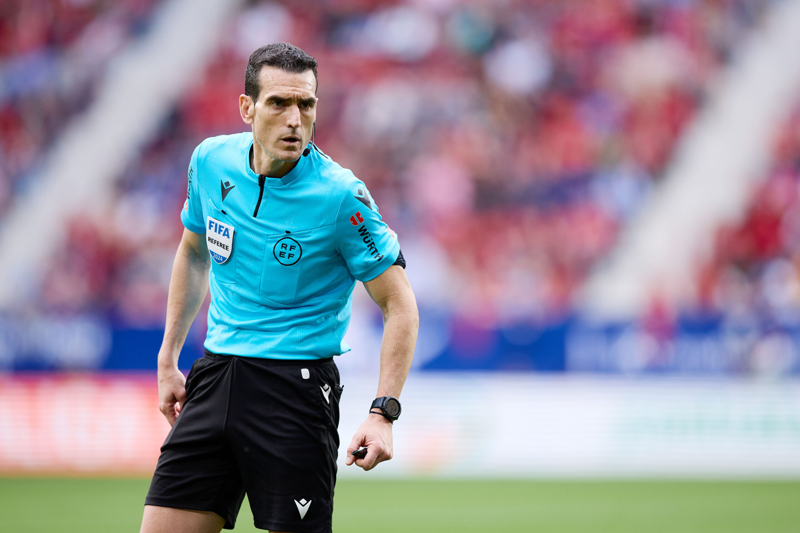 Referee Martinez Munuera during the Spanish championship La Liga football match between CA Osasuna and Real Madrid CF on March 16, 2024 at San Mames stadium in Pamplona, Spain (Photo by /Sipa USA)
2024.03.16 Pampeluna
pilka nozna , liga hiszpanska
Osasuna Pampeluna - Real Madryt
Foto Ricardo Larreina/DPPI/IPA Sport 2/ipa-agency.net/SIPA USA/PressFocus

!!! POLAND ONLY !!!