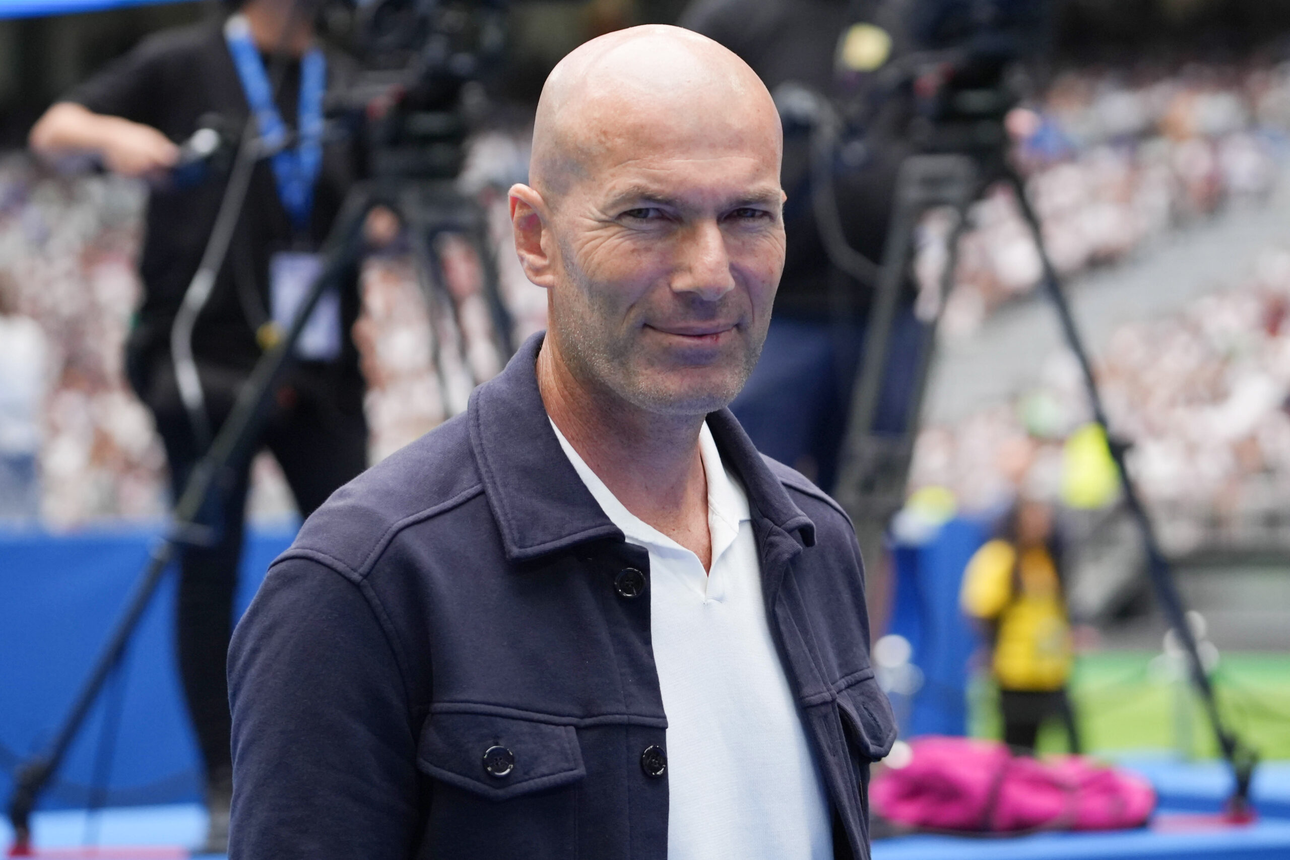 Zinedine Zidane during the presentation of Kylian Mbappe as a new player of Real Madrid CF on 16 July 2024 at Santiago Bernabeu stadium in Madrid, Spain (Photo by /Sipa USA)
2024.07.16 Madryt
pilka nozna , liga hiszpanska
Kylian Mbappe pilkarzem Realu Madryt - prezentacja
Foto Laurent Lairys/DPPI/IPA Sport 2/ipa-agency.net/SIPA USA/PressFocus

!!! POLAND ONLY !!!