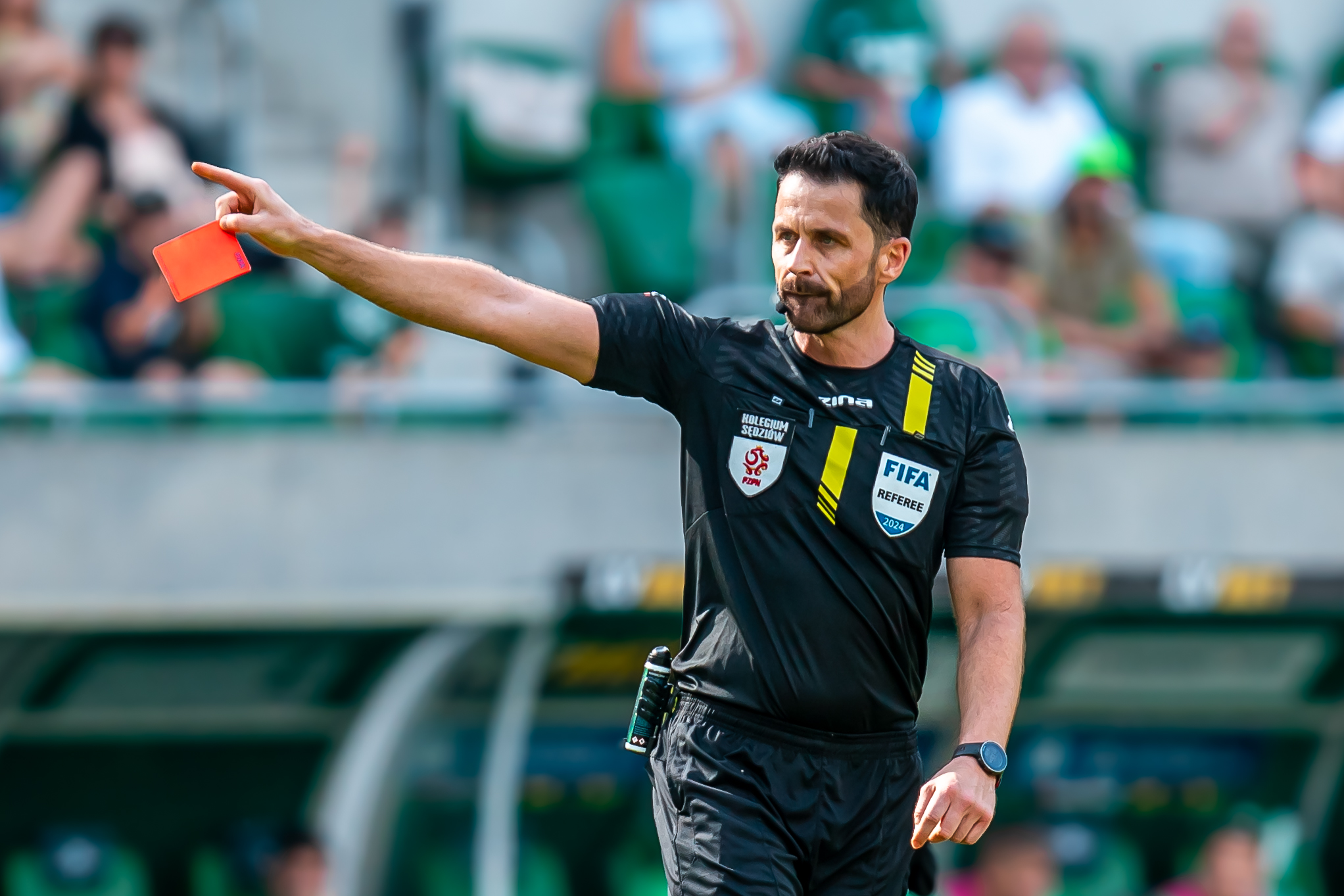 2024.08.18 Wroclaw
Pilka nozna, PKO Ekstraklasa sezon 2024/2025
Slask Wroclaw - Korona Kielce
N/z sedzie referee Daniel Stefanski
Foto Mateusz Porzucek PressFocus

2024.08.18 Wroclaw
Football PKO Ekstraklasa season 2024/2025
Slask Wroclaw - Korona Kielce
sedzie referee Daniel Stefanski
Credit: Mateusz Porzucek PressFocus