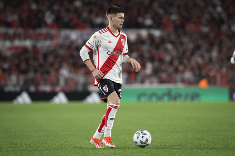 Franco Mastantuono of River Plate in action during a Liga Profesional 2024 match between River Plate and Newell&#039;s Old Boys at Estadio Mas Monumental Antonio Vespucio Liberti. Final Score: River Plate 0:0 Newell&#039;s Old Boys (Photo by Manuel Cortina / SOPA Images/Sipa USA)
2024.08.25 Buenos Aires
pilka nozna liga argentynska
River Plate - Newell&#039;s Old Boys 
Foto Manuel Cortina / SOPA Images/SIPA USA/PressFocus

!!! POLAND ONLY !!!