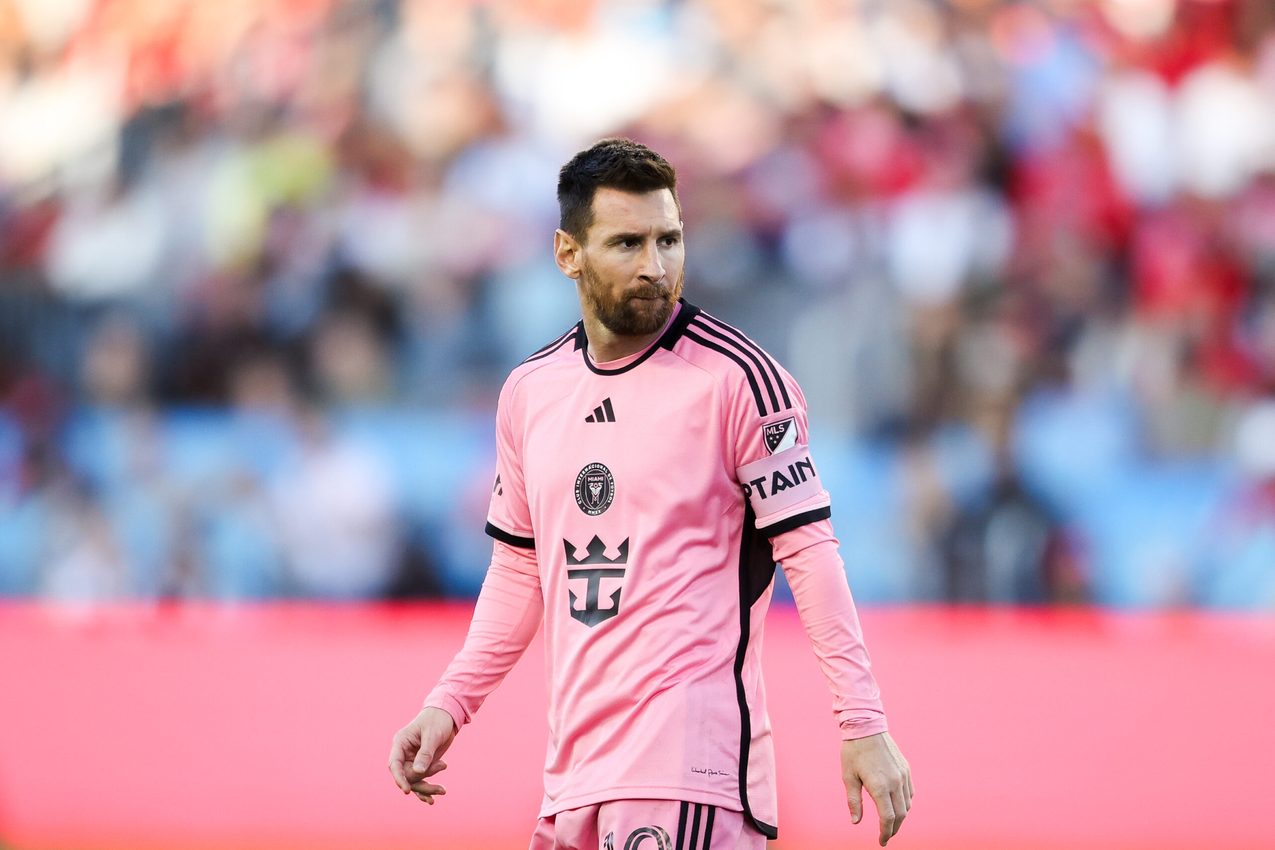 Lionel Messi #10 of Inter Miami CF looks on during the second half of an MLS soccer match against Toronto FC in Toronto, on Saturday, October 5, 2024. (Photo by Michael Chisholm/Sipa USA)
2024.10.05 Toronto
pilka nozna amerykanska liga MLS 
Toronto FC - Inter Miami CF
Foto Michael Chisholm/SIPA USA/PressFocus

!!! POLAND ONLY !!!