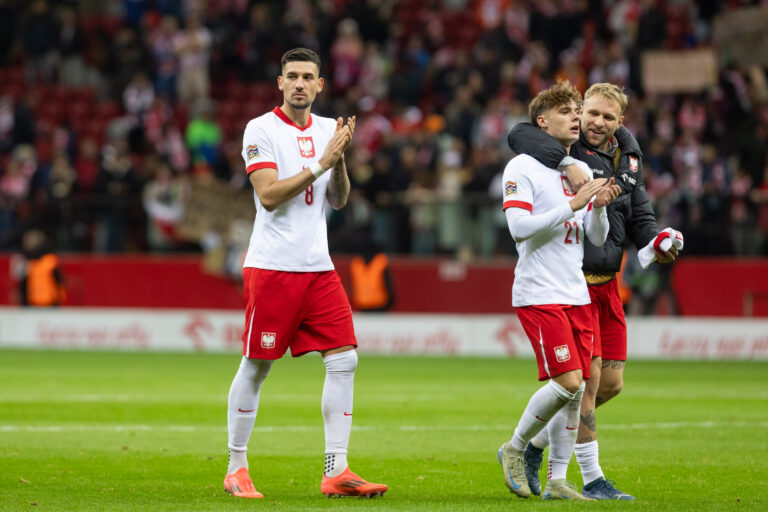 2024.10.15 Warszawa
pilka nozna UEFA Liga Narodow
Polska - Chorwacja
N/z Jakub Moder, Nicola Zalewski, Tymoteusz Puchacz
Foto Marcin Karczewski / PressFocus

2024.10.15 Warsaw
Football - UEFA Nations League
Poland - Croatia
Jakub Moder, Nicola Zalewski, Tymoteusz Puchacz
Credit: Marcin Karczewski / PressFocus