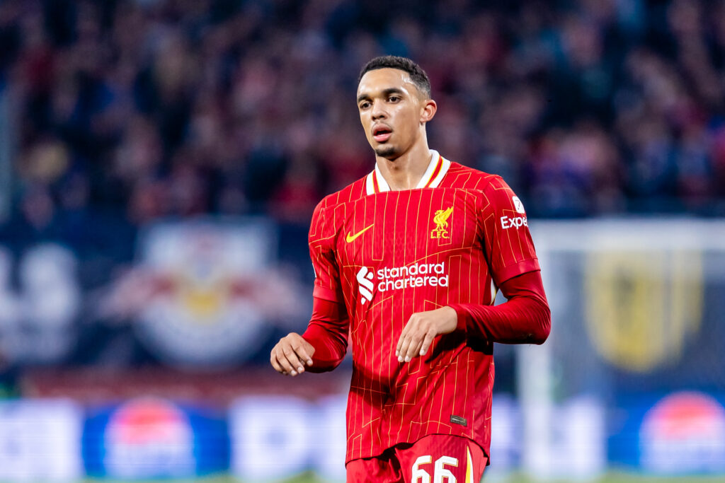 2024.10.23 Lipsk
pilka nozna UEFA Liga Mistrzow sezon 2024/2025
RB Lipsk - Liverpool
N/z Trent Alexander-Arnold
Foto Mateusz Porzucek PressFocus

2024.10.23 Lipsk
Leipzig Football - UEFA Champions League season 2024/2025 RB Leipzig - Liverpool FC
RB Lipsk - Liverpool
Trent Alexander-Arnold
Credit: Mateusz Porzucek PressFocus