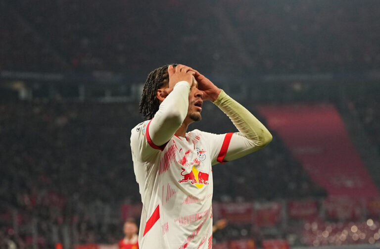 October 23 2024: Xavi Simons of Leipzig gestures  during a Champions League Group Phase day 3 game, RB Leipzig vs Liverpool, at Red Bull Arena, Leipzig, Germany. Ulrik Pedersen/CSM/Sipa USA (Credit Image: © Ulrik Pedersen/Cal Sport Media/Sipa USA)
2024.10.23 Lipsk
pilka nozna liga Mistrzow
RB Lipsk - FC Liverpool
Foto Ulrik Pedersen/Cal Sport Media/SIPA USA/PressFocus

!!! POLAND ONLY !!!