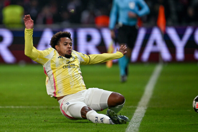 Weston McKennie (16) of Juventus pictured during a soccer game between French Lille Olympique Sporting Club and Italian Juventus  in the UEFA Champions League League Phase day 4 of the  2024-25 season, on Tuesday 5 November 2024  in Lille , France . (Photo by David Catry/Sportpix/Content Curation/Sipa USA)
2024.11.05 Lille
pilka nozna liga mistrzow
Lille OSC - Juventus Turyn
Foto David Catry/Isosport/Content Curation/SIPA USA/PressFocus

!!! POLAND ONLY !!!