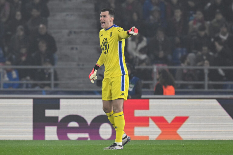 Radostaw Majecki (As Monaco)  during  Bologna FC vs AS Monaco, UEFA Champions League football match in Bologna, Italy, November 05 2024 (Photo by Gianluca Ricci/IPA Sport / ipa-a/IPA/Sipa USA)
2024.11.05 Bolonia
pilka nozna liga mistrzow
Bologna FC - AS Monaco
Foto Gianluca Ricci/IPA Sport/ipa-agency.net/SIPA USA/PressFocus

!!! POLAND ONLY !!!