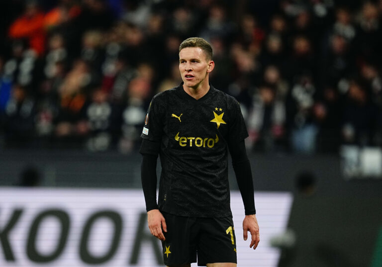 November 07 2024: Lukas Provod of SK Sla Prague  looks on during a Europa League Round 4 game, Eintracht Frankfurt versus SK Sla Prague, at Deutsche Bank Park, Frankfurt, Germany. Ulrik Pedersen/CSM/Sipa USA (Credit Image: © Ulrik Pedersen/Cal Sport Media/Sipa USA)
2024.11.07 Frankfurt
pilka nozna liga Europy
Eintracht Frankfurt - SK Slavia Praga
Foto Ulrik Pedersen/Cal Sport Media/SIPA USA/PressFocus

!!! POLAND ONLY !!!