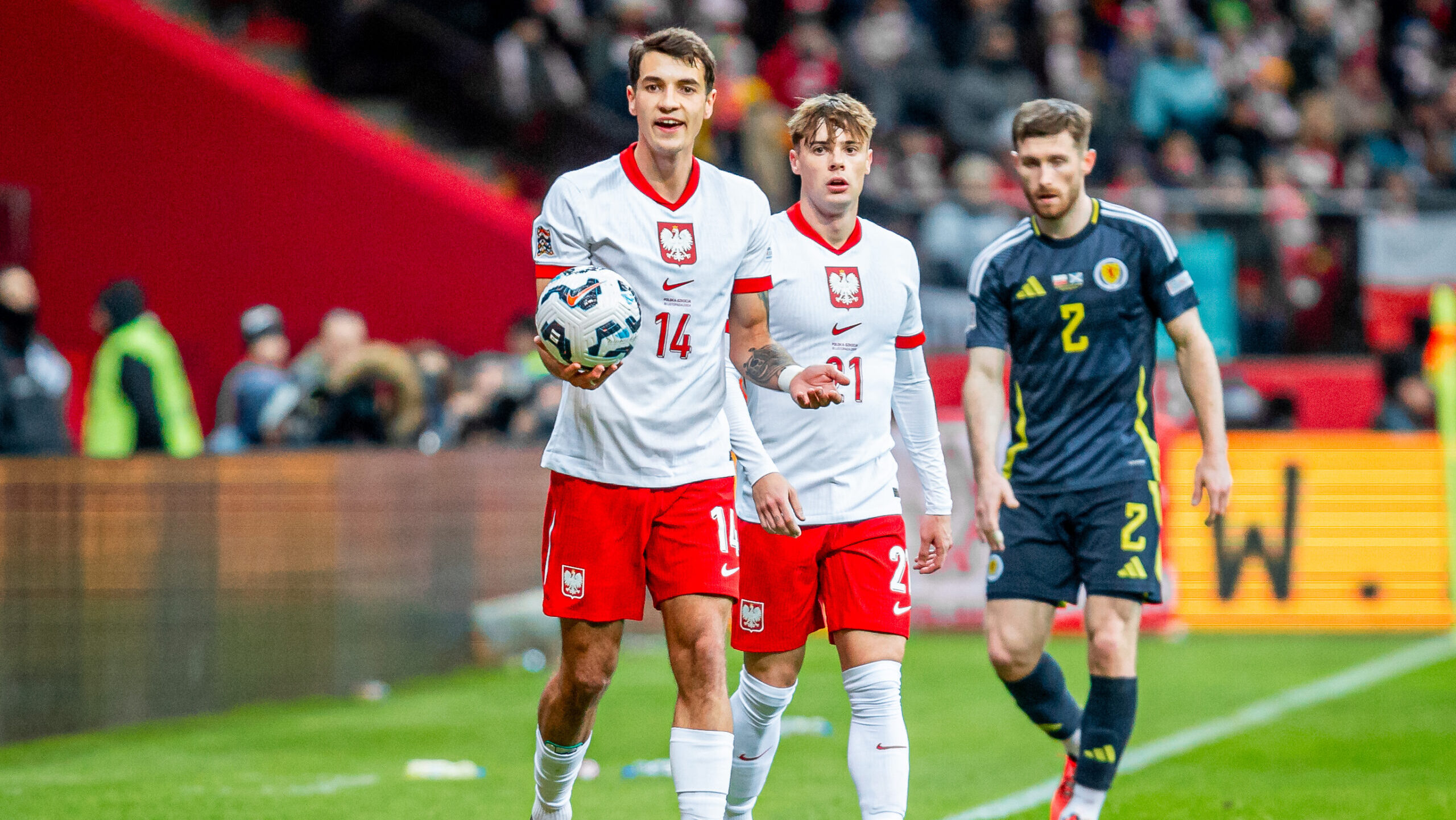 2024.11.18 Warszawa
pilka nozna UEFA Liga Narodow
Polska - Szkocja
N/z Jakub Kiwior Nicola Zalewski
Foto Mateusz Porzucek PressFocus

2024.11.18 Warszawa
Football - UEFA Nations League Warsaw Poland Scotland
Polska - Szkocja
Jakub Kiwior Nicola Zalewski
Credit: Mateusz Porzucek PressFocus