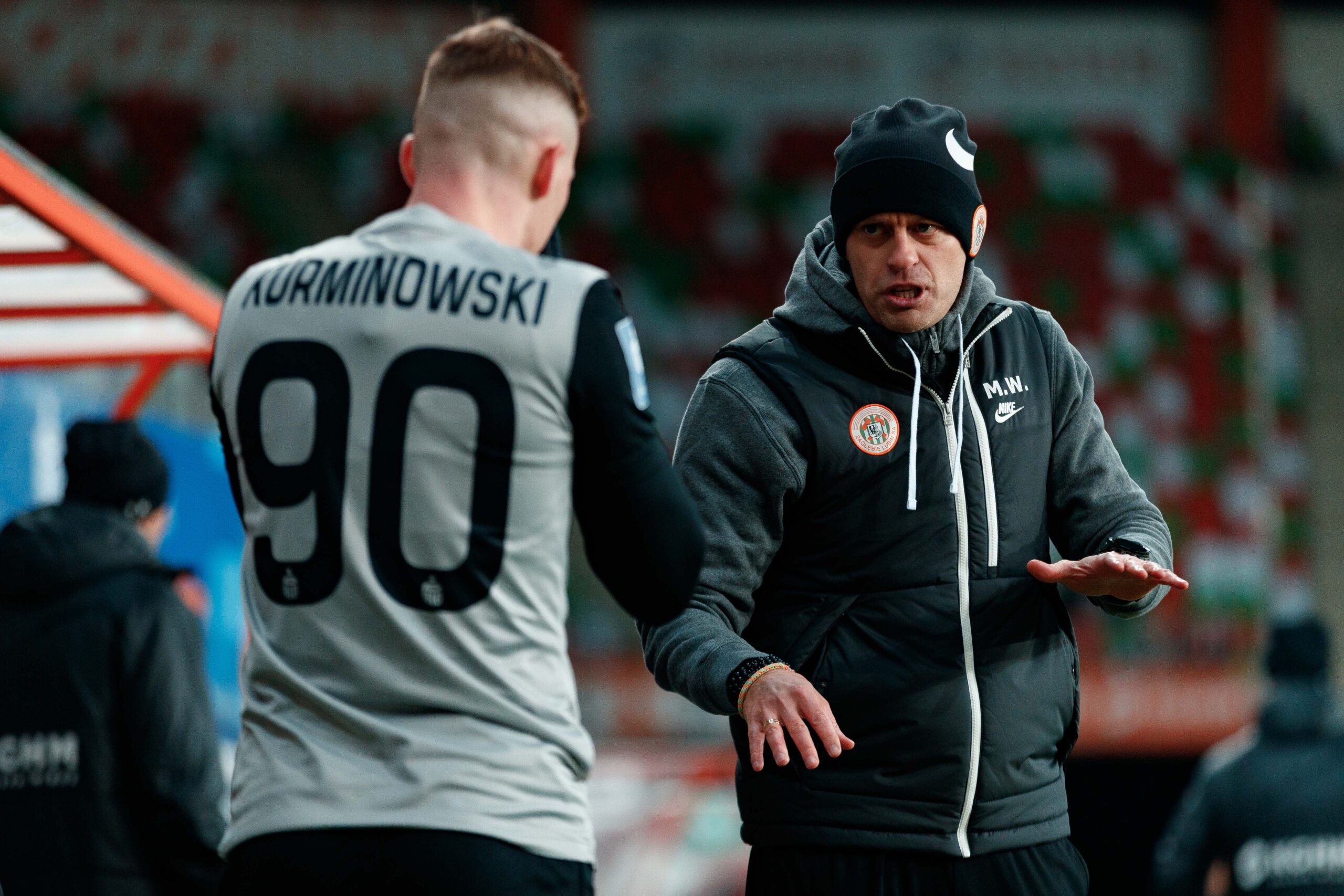 2024.11.22 Lubin
Pilka nozna PKO Ekstraklasa sezon 2024/2025
KGHM Zaglebie Lubin - Motor Lublin
N/z Marcin Wlodarski (Trener Head Coach) Dawid Kurminowski
Foto Tomasz Folta / PressFocus

2024.11.22 Lubin
Football PKO Ekstraklasa season 2024/2025
KGHM Zaglebie Lubin - Motor Lublin
Marcin Wlodarski (Trener Head Coach) Dawid Kurminowski
Credit: Tomasz Folta / PressFocus