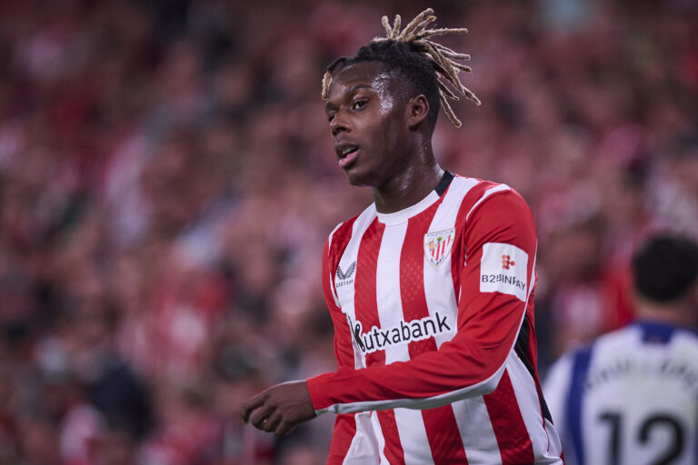 Athletic de Bilbao&#039;s Nico Williams during La Liga match. November 24,2024. (ALTERPHOTOS/Jorge Ropero)
2024.11.24 Bilbao
pilka nozna liga hiszpanska
Athletic Bilbao - Real Sociedad San Sebastian
Foto Jorge Ropero/Alter Photos/SIPA USA/PressFocus

!!! POLAND ONLY !!!