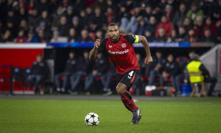 Leverkusen, Germany. 26th Nov 2024. . Jonathan Tah LEV Bayer Leverkusen - FC Salzburg 26.11.2024 *** Leverkusen, Germany 26th Nov 2024 Jonathan Tah LEV Bayer Leverkusen FC Salzburg 26 11 2024
2024.11.26 
pilka nozna liga mistrzow
Bayer 04 Leverkusen - FC Salzburg
Foto IMAGO/PressFocus

!!! POLAND ONLY !!!