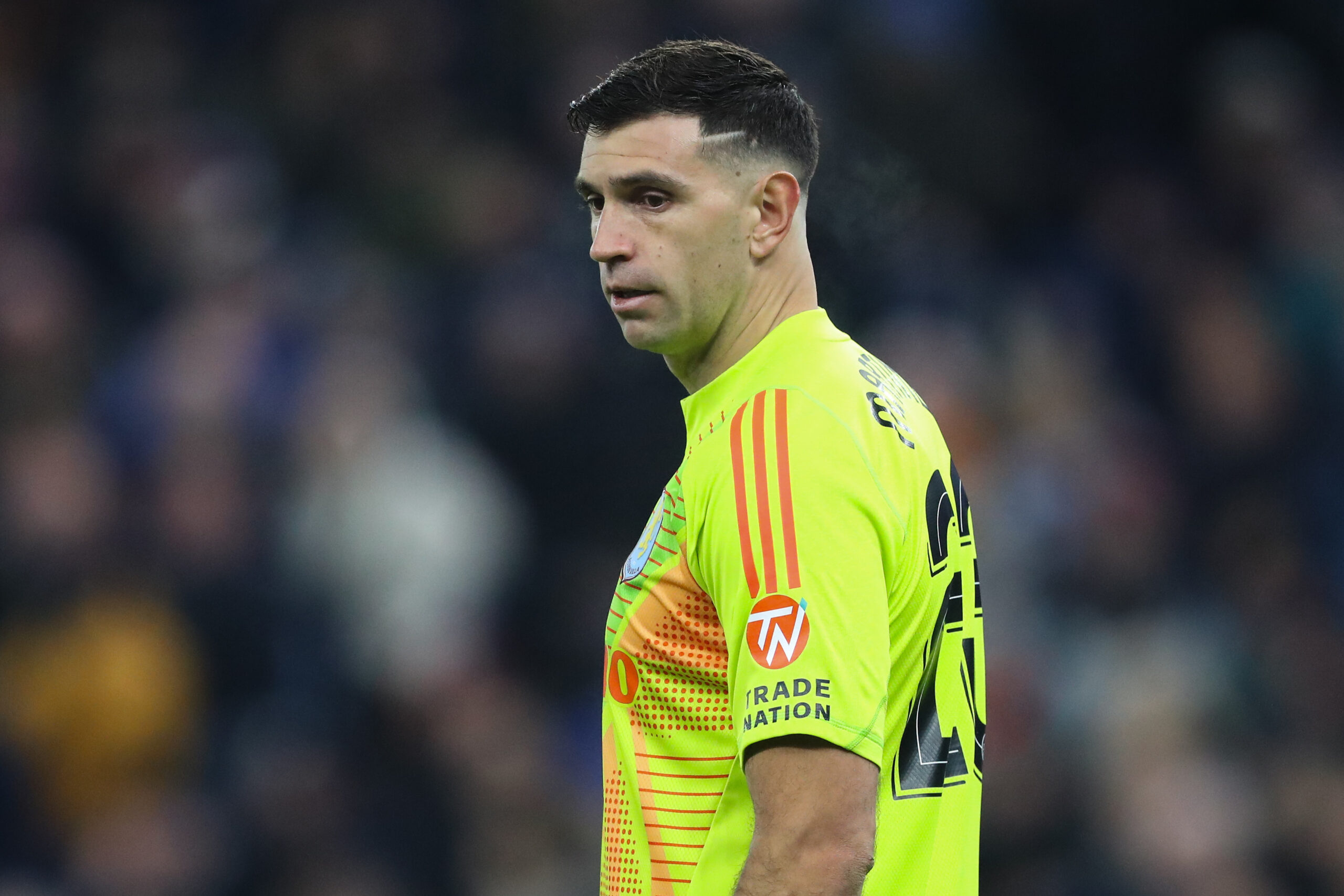 Emiliano Martinez of Aston Villa during the UEFA Champions League,League Phase MD5 match Aston Villa vs Juventus at Villa Park, Birmingham, United Kingdom, 27th November 2024

(Photo by Gareth Evans/News Images) in Birmingham, United Kingdom on 11/27/2024. (Photo by Gareth Evans/News Images/Sipa USA)
2024.11.27 Birmingham
pilka nozna liga mistrzow
Aston Villa - Juventus Turyn
Foto Gareth Evans/News Images/SIPA USA/PressFocus

!!! POLAND ONLY !!!