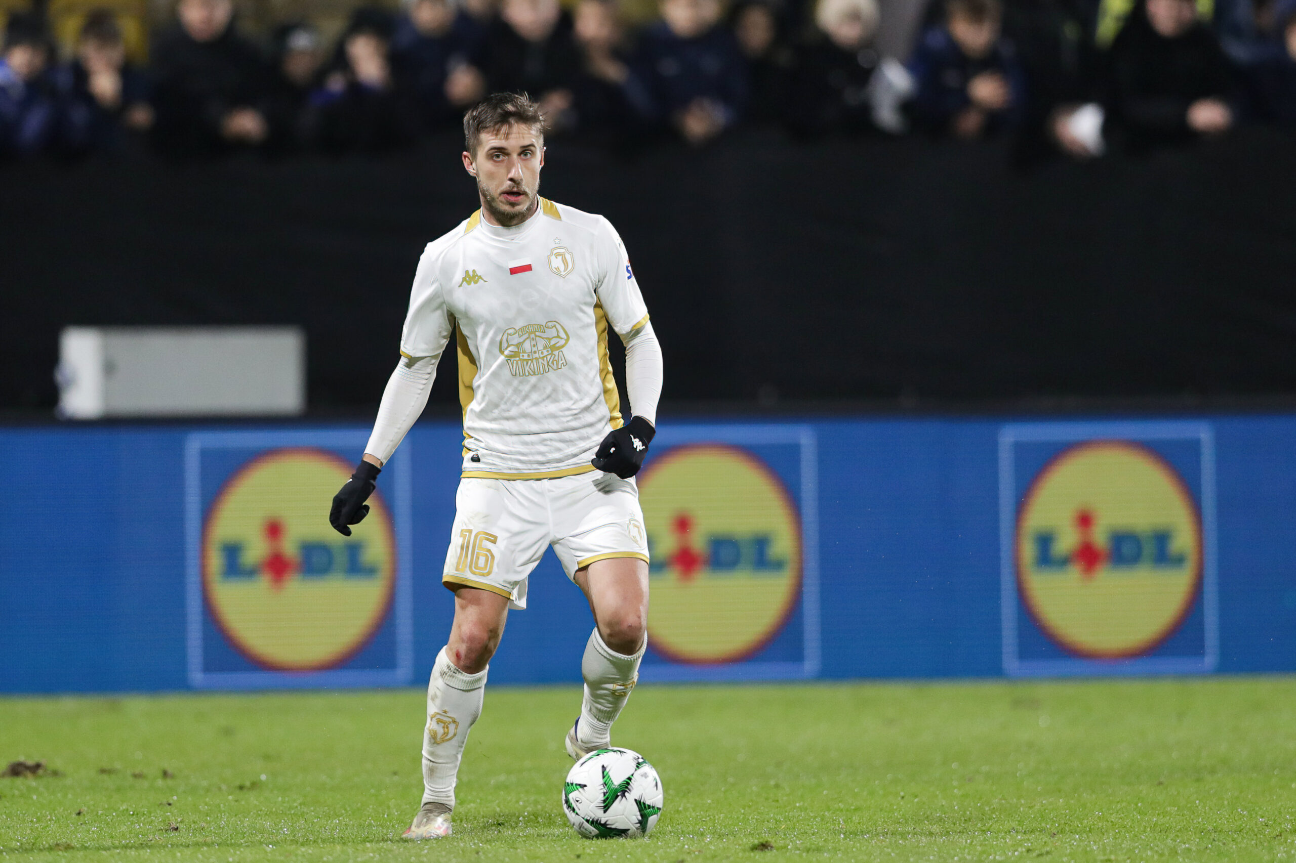 Michal Sacek of Jagiellonia Bialystok seen in action during the UEFA Conference League 2024/2025 match between NK Celje and Jagiellonia Bialystok at Stadium Zdezele. Final score; NK Celje 3:3 Jagiellonia Bialystok. (Photo by Grzegorz Wajda / SOPA Images/Sipa USA)
2024.11.28 Celje
pilka nozna Liga Konferencji
NK Celje - Jagiellonia Bialystok
Foto Grzegorz Wajda/SOPA Images/SIPA USA/PressFocus

!!! POLAND ONLY !!!