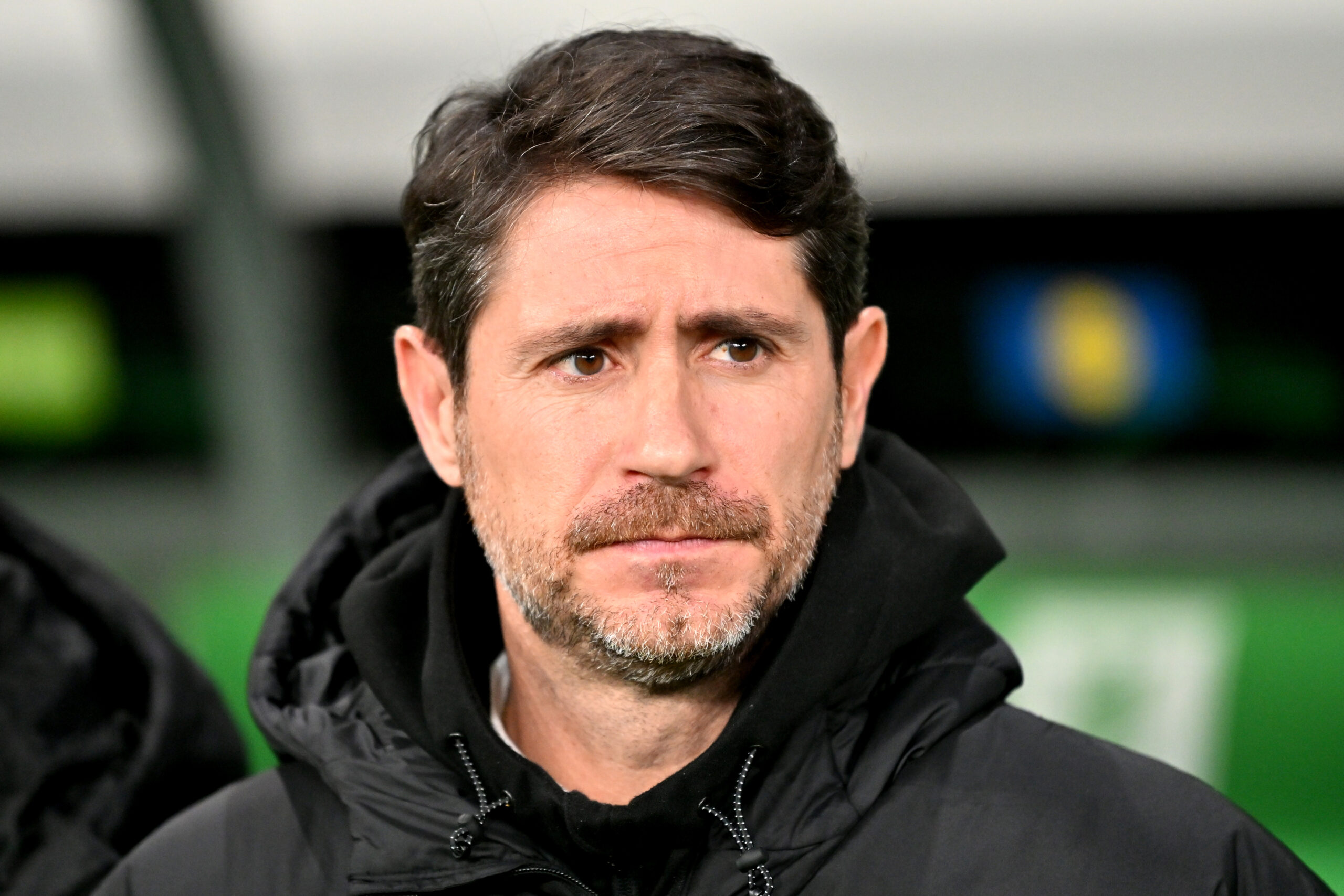 Ljubljana, Slovenia, November 28th 2024: Victor Sanchez head coach of Olimpija Ljubljana before the UEFA Conference League, League phase, match between Olimpija Ljubljana (Slovenia) and Larne Northern Ireland at Stadium Stozice, Ljubljana, Slovenia.  (Igor Kupljenik / SPP) (Photo by Igor Kupljenik / SPP/Sipa USA)
2024.11.28 Lublana
pilka nozna liga Konferencji
Olimpija Ljubljana - Larne FC
Foto Igor Kupljenik/SPP/SIPA USA/PressFocus

!!! POLAND ONLY !!!