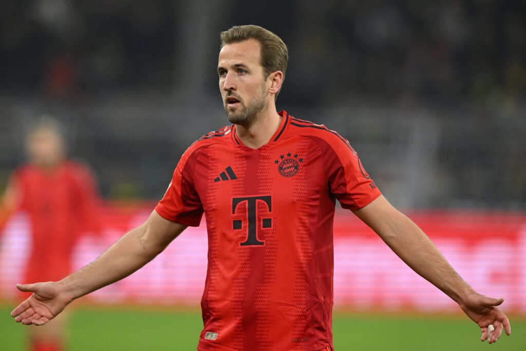 11/30/2024 - DORTMUND - Harry Kane of FC Bayern Munchen during the Bundesliga match between Borussia Dortmund and FC Bayern Munchen at Signal Iduna Park on Nov. 30, 2024 in Dortmund, Germany. ANP | Hollandse Hoogte | GERRIT VAN KEULEN /ANP/Sipa USA
2024.11.30 Dortmund
pilka nozna liga niemiecka
Borussia Dortmund - Bayern Monachium
Foto ANP/SIPA USA/PressFocus

!!! POLAND ONLY !!!