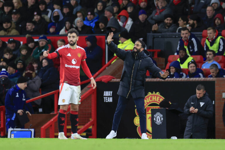 Manchester United, ManU v Nottingham Forest Premier League 07/12/2024. Ruben Amorim the Manchester United manager on the sidelines during the Premier League match between Manchester United and Nottingham Forest at Old Trafford, Manchester, England on 7 December 2024. Manchester Old Trafford Greater Manchester England Editorial use only DataCo restrictions apply See www.football-dataco.com , Copyright: xConorxMolloyx PSI-21001-0040
2024.12.07 Manchester
pilka nozna liga angielska
Manchester United - Nottingham Forest
Foto IMAGO/PressFocus

!!! POLAND ONLY !!!