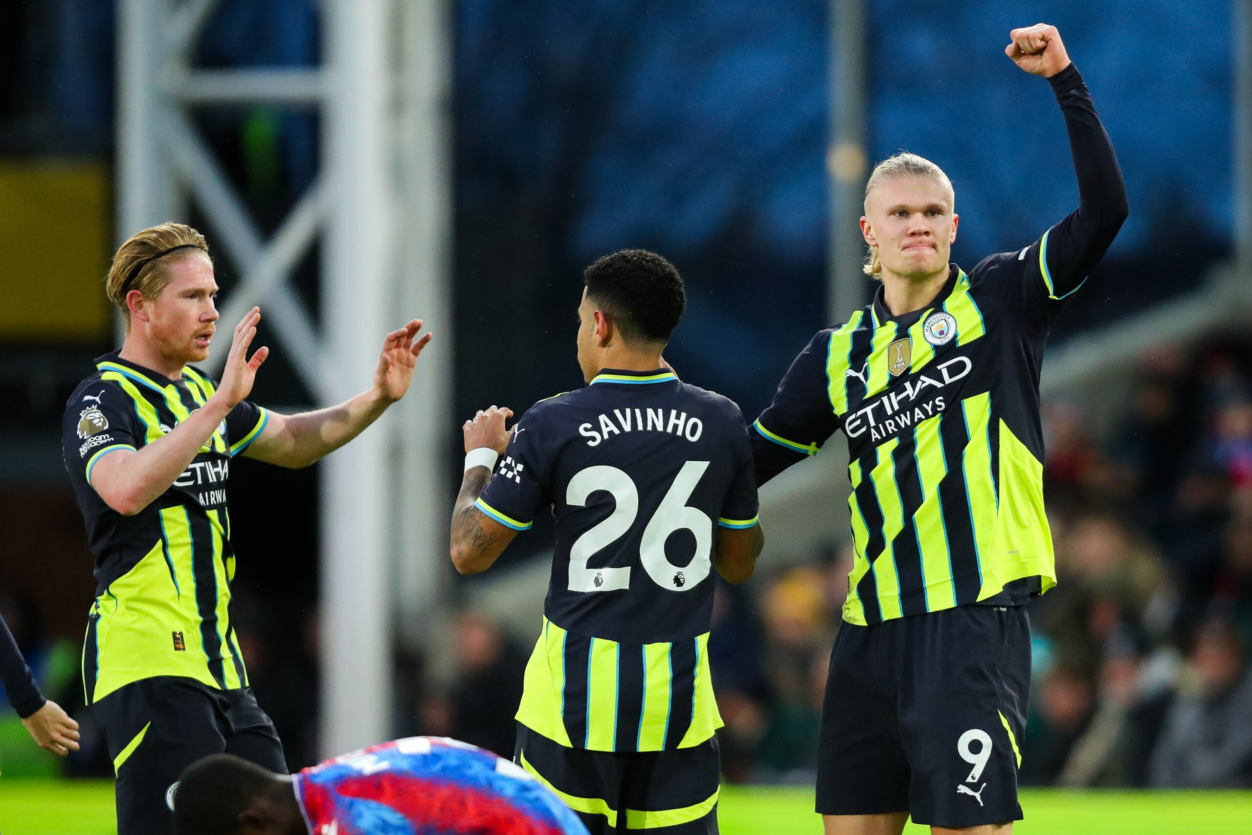 Erling Haaland of Manchester City celebrates his goal to make it 1-1 during the Premier League match Crystal Palace vs Manchester City at Selhurst Park, London, United Kingdom, 7th December 2024

(Photo by Izzy Poles/News Images) in London, United Kingdom on 12/7/2024. (Photo by Izzy Poles/News Images/Sipa USA)
2024.12.07 London
pilka nozna liga angielska
Crystal Palace - Manchester City 
Foto News Images/SIPA USA/PressFocus

!!! POLAND ONLY !!!