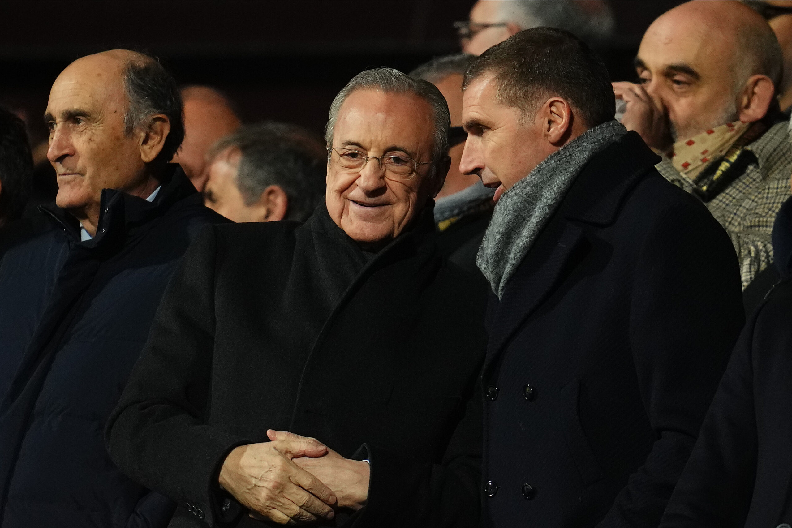 Real Madrid president Florentino Perez greets the Girona FC president Delfi Geli during the La Liga EA Sports match between Girona FC and Real Madrid played at Montilivi Stadium on December 7, 2024 in Girona, Spain. (Photo by Bagu Blanco / PRESSINPHOTO)
2024.12.08 Girona
pilka nozna liga hiszpanska
Girona FC - Real Madryt
Foto pressinphoto/SIPA USA/PressFocus

!!! POLAND ONLY !!!