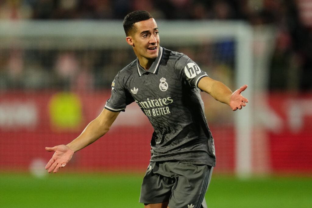 Lucas Vazquez of Real Madrid during the La Liga EA Sports match between Girona FC and Real Madrid played at Montilivi Stadium on December 7, 2024 in Girona, Spain. (Photo by Bagu Blanco / PRESSINPHOTO)
2024.12.08 Girona
pilka nozna liga hiszpanska
Girona FC - Real Madryt
Foto pressinphoto/SIPA USA/PressFocus

!!! POLAND ONLY !!!