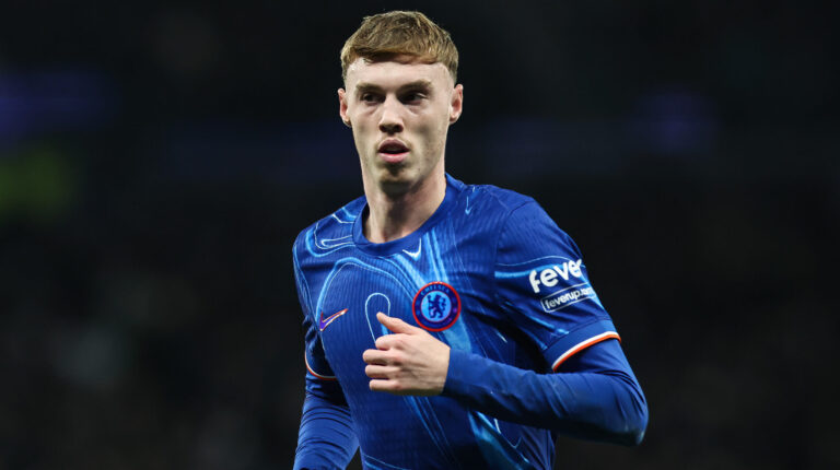 Cole Palmer of Chelsea during the Premier League match Tottenham Hotspur vs Chelsea at Tottenham Hotspur Stadium, London, United Kingdom, 8th December 2024

(Photo by Mark Cosgrove/News Images) in ,  on 12/8/2024. (Photo by Mark Cosgrove/News Images/Sipa USA)
2024.12.08 Londyn
pilka nozna liga angielska
Tottenham Hotspur - Chelsea
Foto News Images/SIPA USA/PressFocus

!!! POLAND ONLY !!!