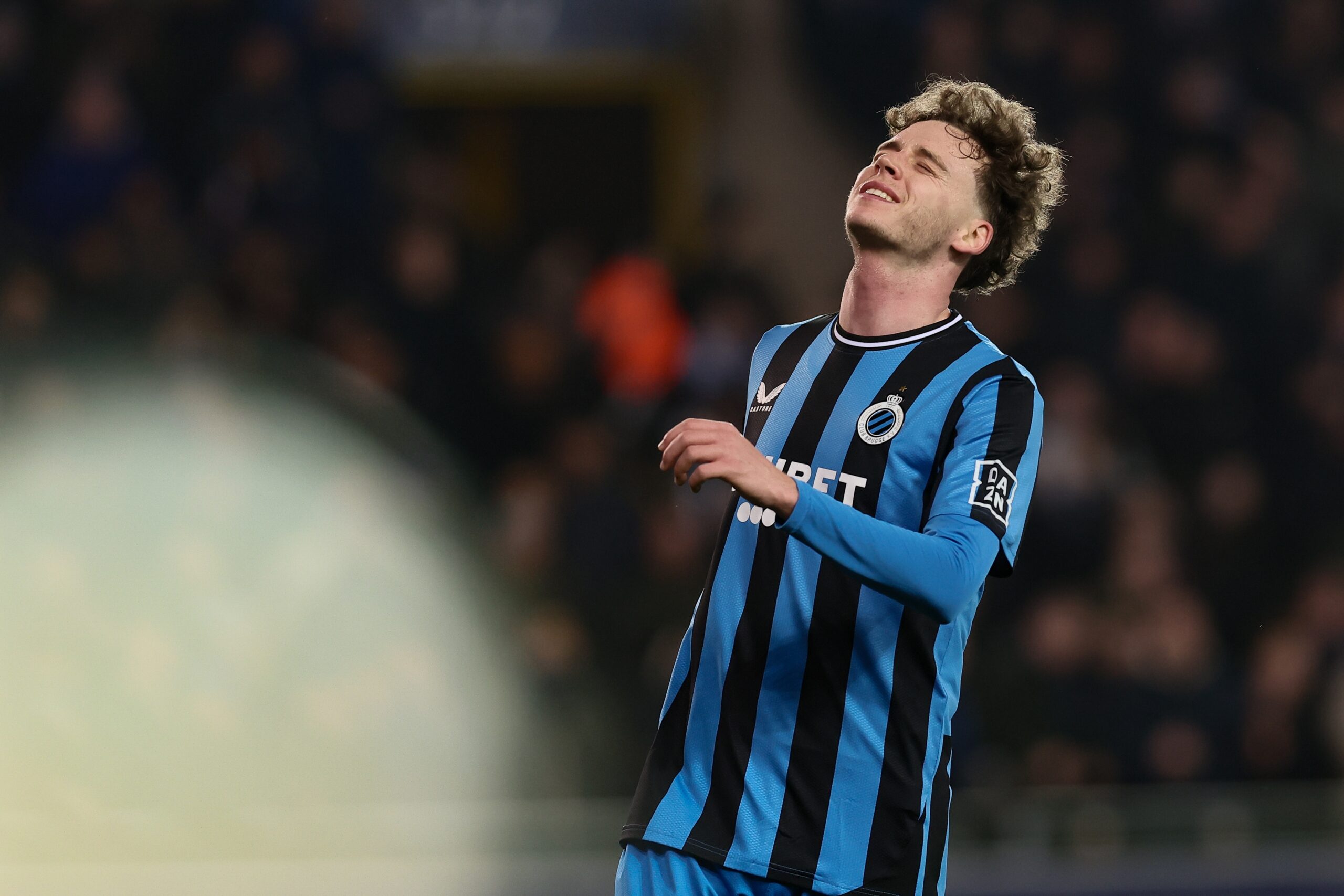 Club&#039;s Maxim De Cuyper reacts during a soccer game between Belgian Club Brugge KV and Portuguese club Sporting CP, Tuesday 10 December 2024 in Brugge, on the sixth day of the UEFA Champions League league phase. BELGA PHOTO BRUNO FAHY (Photo by BRUNO FAHY/Belga/Sipa USA)
2024.12.10 Brugge
pilka nozna liga mistrzow
Club Brugge KV - Sporting CP
Foto Belga/SIPA USA/PressFocus

!!! POLAND ONLY !!!