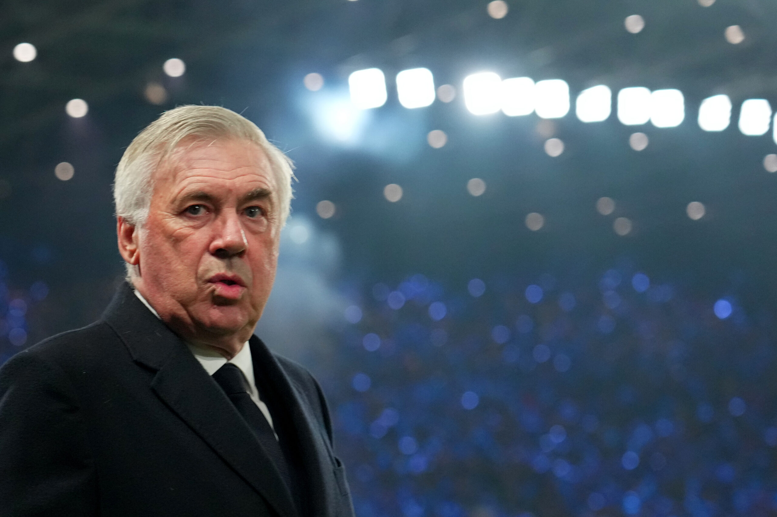 Real MadridÕs head coach Carlo Ancelotti  during the Uefa Champions League soccer match between Atalanta BC and Real Madrid at Gewiss Stadium in Bergamo, north Italy - Tuesday , December 10 , 2024. Sport - Soccer . (Photo by Spada/LaPresse) (Photo by Spada/LaPresse/Sipa USA)
2024.12.10 Bergamo
pilka nozna liga mistrzow
Atalanta - Real Madryt
Foto LaPresse/SIPA USA/PressFocus

!!! POLAND ONLY !!!