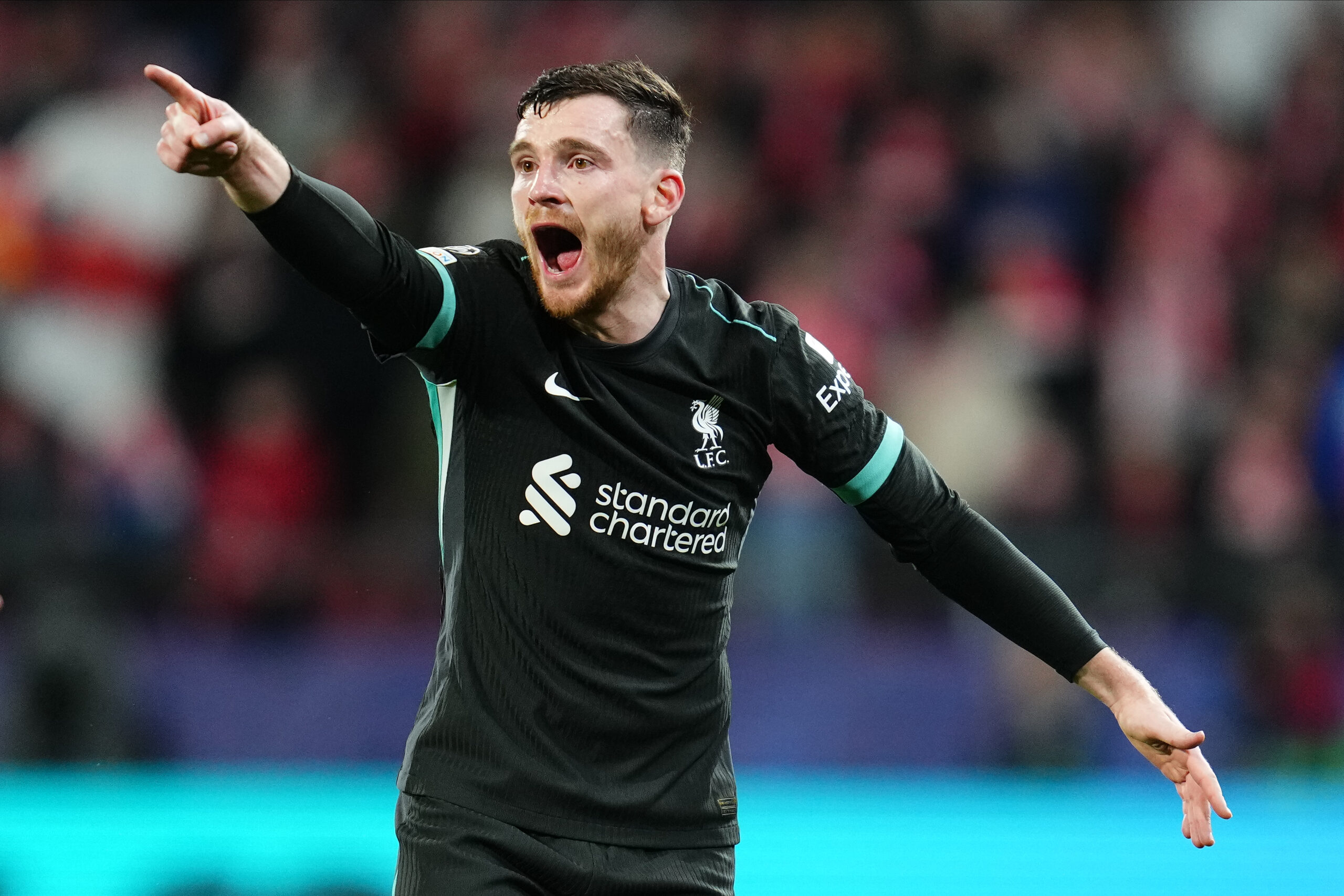 Andy Robertson of Liverpool FC during the UEFA Champions League match, date 6, between Girona FC and Liverpool FC played at Montilivi Stadium on December 10 2024 in Barcelona Spain. (Photo by Bagu Blanco / PRESSINPHOTO)


2024.12.11 Girona
pilka nozna liga mistrzow
Girona FC - FC Liverpool
Foto Bagu Blanco/PRESSINPHOTO/SIPA USA/PressFocus

!!! POLAND ONLY !!!