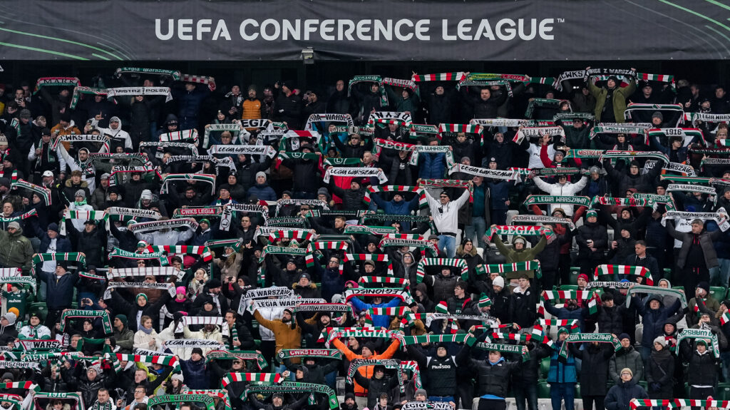 2024.12.12 Warszawa
pilka nozna Liga Konferencji Europy sezon 2024/2025
Legia Warszawa - FC Lugano
N/z Kibice Legii
Foto Tomasz Jastrzebowski / Foto Olimpik / PressFocus

2024.12.12 Warszawa
Football - UEFA Conference League season 2024/2025
Legia Warszawa - FC Lugano
Kibice Legii
Credit: Tomasz Jastrzebowski / Foto Olimpik / PressFocus