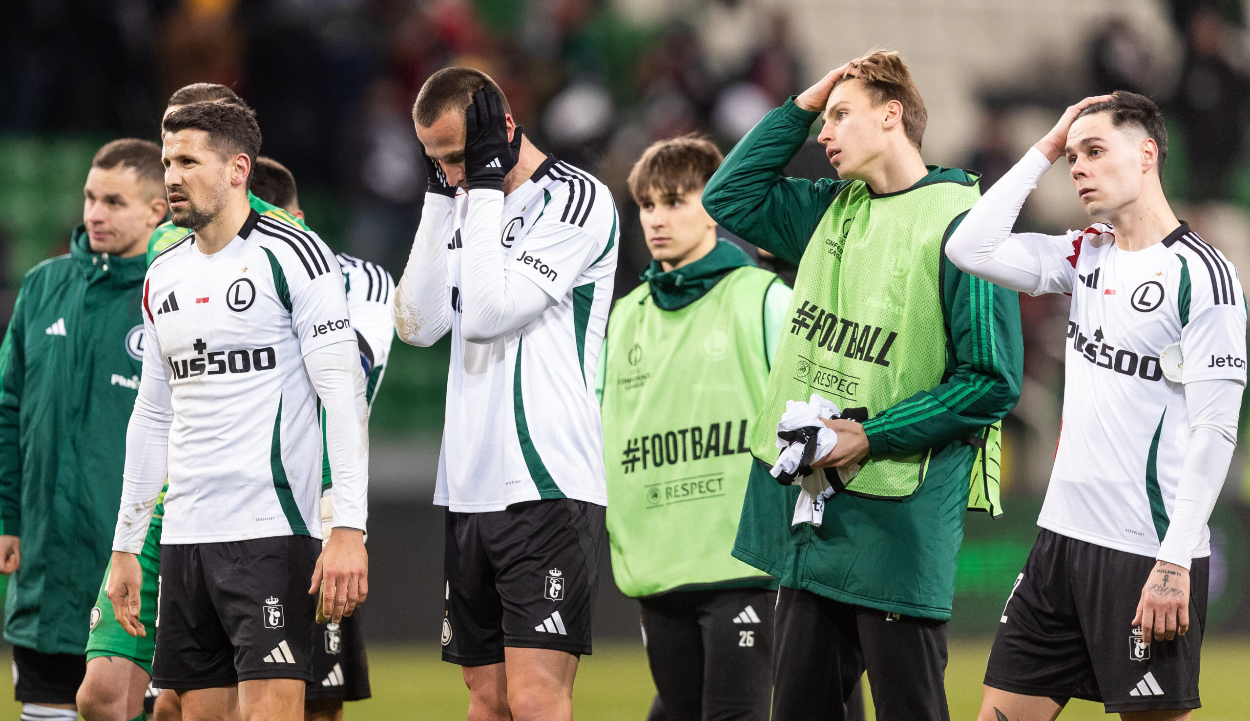 2024.12.12 Warszawa
pilka nozna Liga Konferencji Europy sezon 2024/2025
Legia Warszawa - FC Lugano
N/z Pawe? Wszolek (Legia), Tomas Pekhart (Legia), Sergio Barcia (Legia)
Foto Tomasz Jastrzebowski / Foto Olimpik / PressFocus

2024.12.12 Warszawa
Football - UEFA Conference League season 2024/2025
Legia Warszawa - FC Lugano
Pawe? Wszolek (Legia), Tomas Pekhart (Legia), Sergio Barcia (Legia)
Credit: Tomasz Jastrzebowski / Foto Olimpik / PressFocus